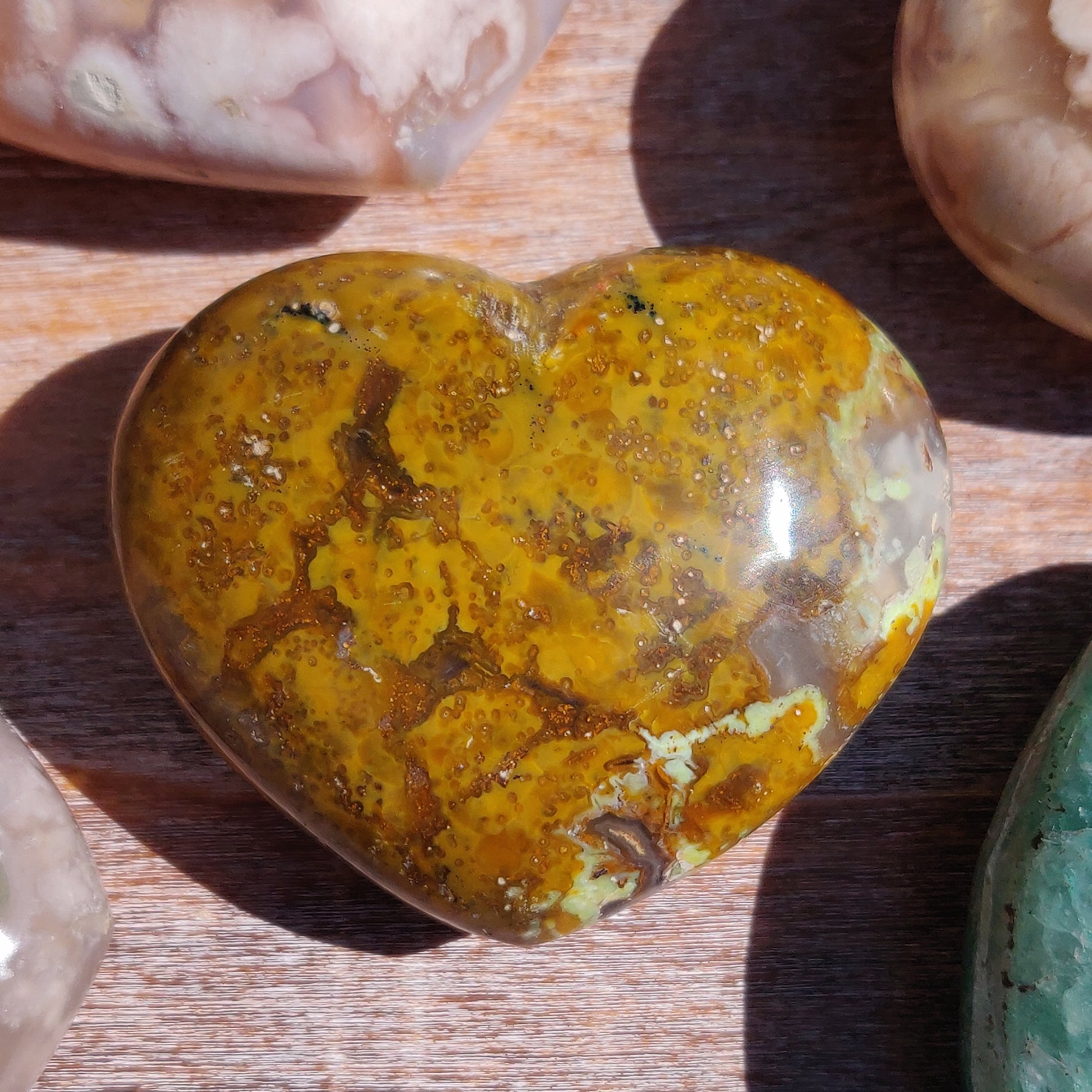 Matrix Green Opal Heart (#2) - Simply Affinity