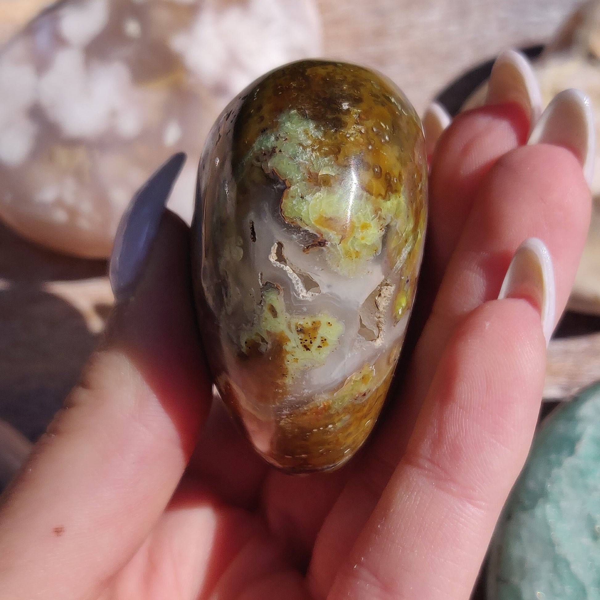 Matrix Green Opal Heart (#2) - Simply Affinity