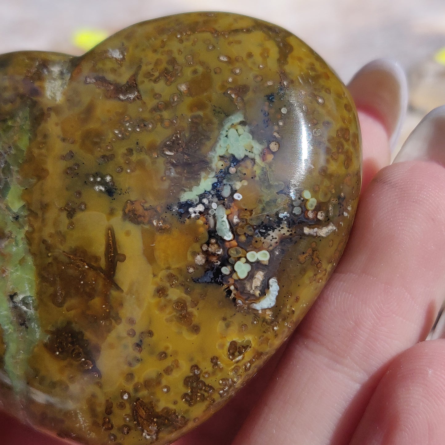 Matrix Green Opal Heart (#2) - Simply Affinity