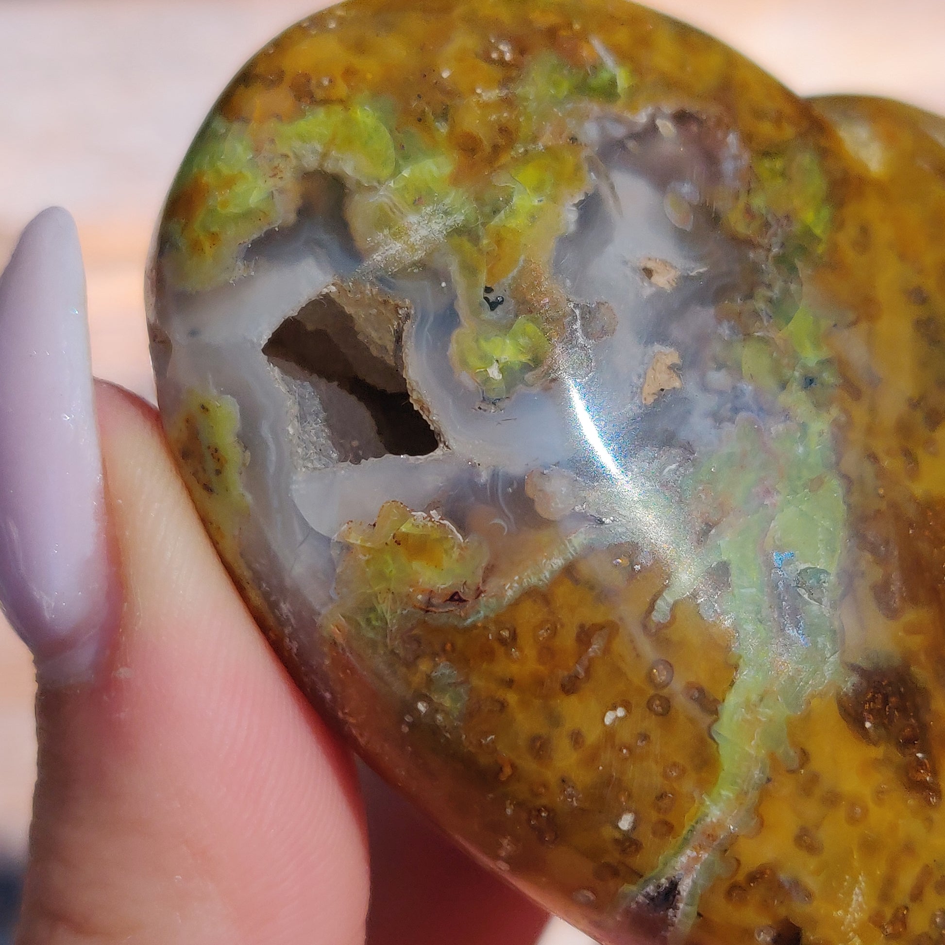 Matrix Green Opal Heart (#2) - Simply Affinity