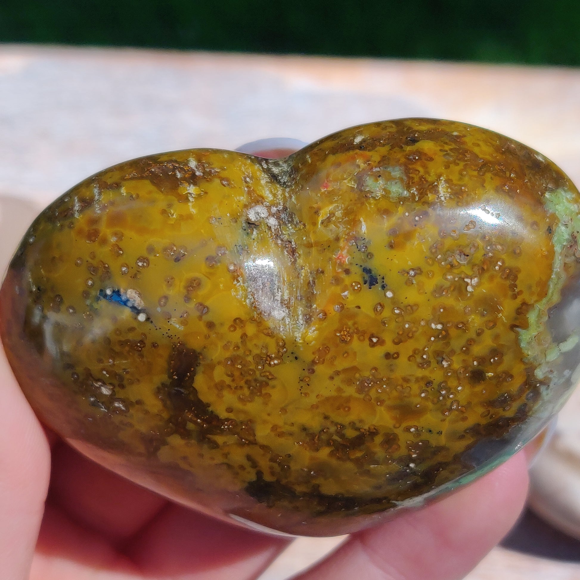 Matrix Green Opal Heart (#2) - Simply Affinity