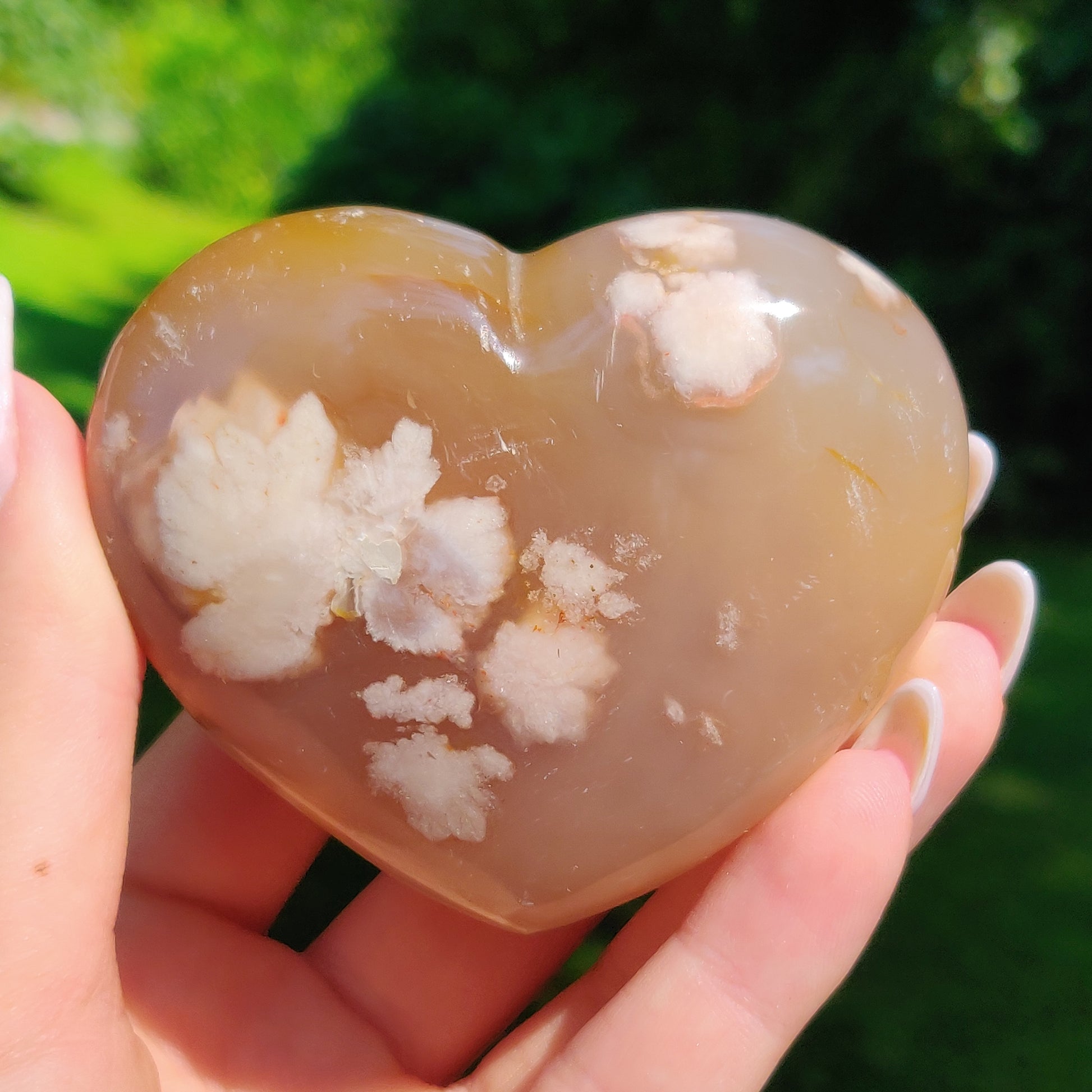 Flower Agate Heart (#1) - Simply Affinity