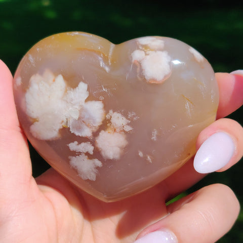 Flower Agate Heart (#1) - Simply Affinity