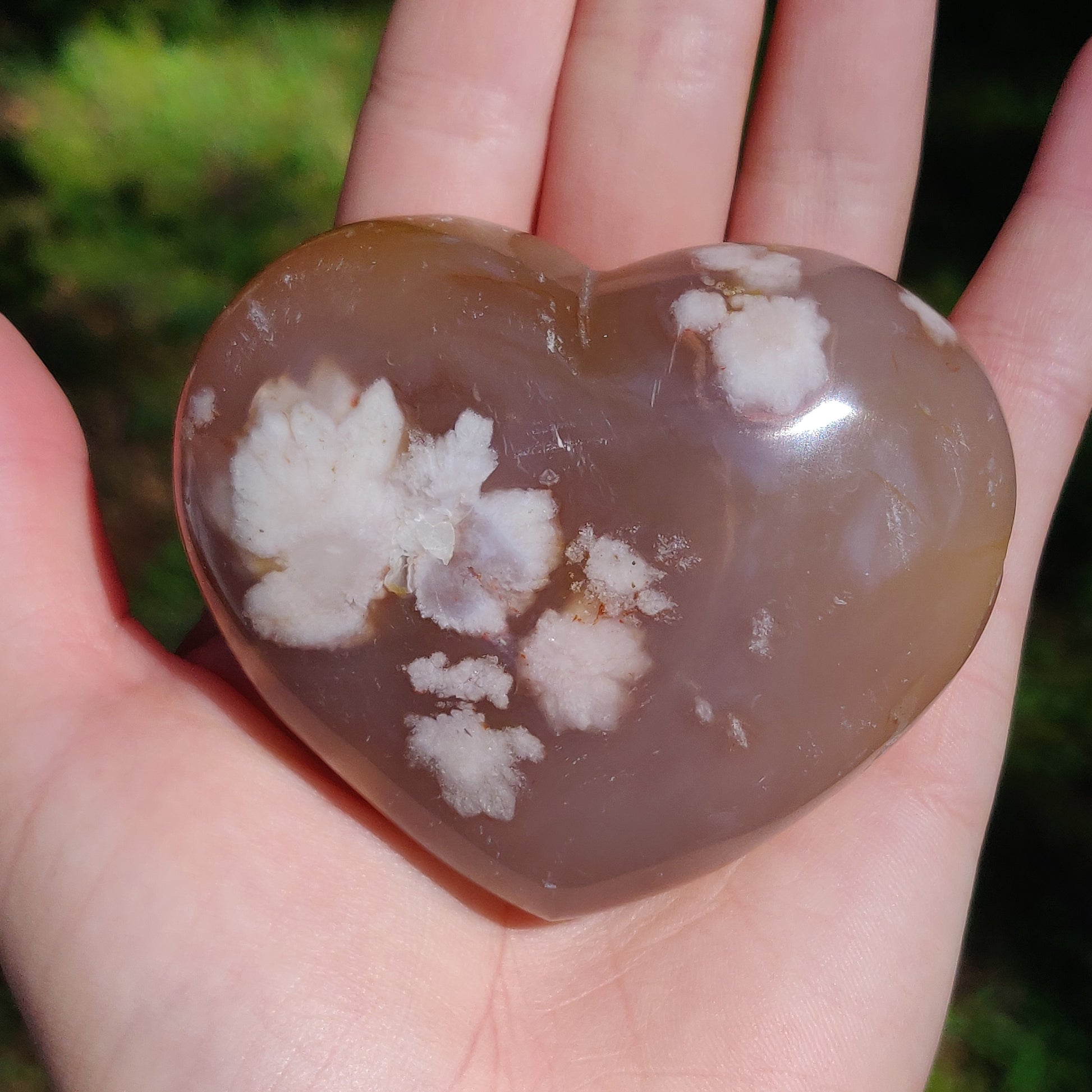 Flower Agate Heart (#1) - Simply Affinity