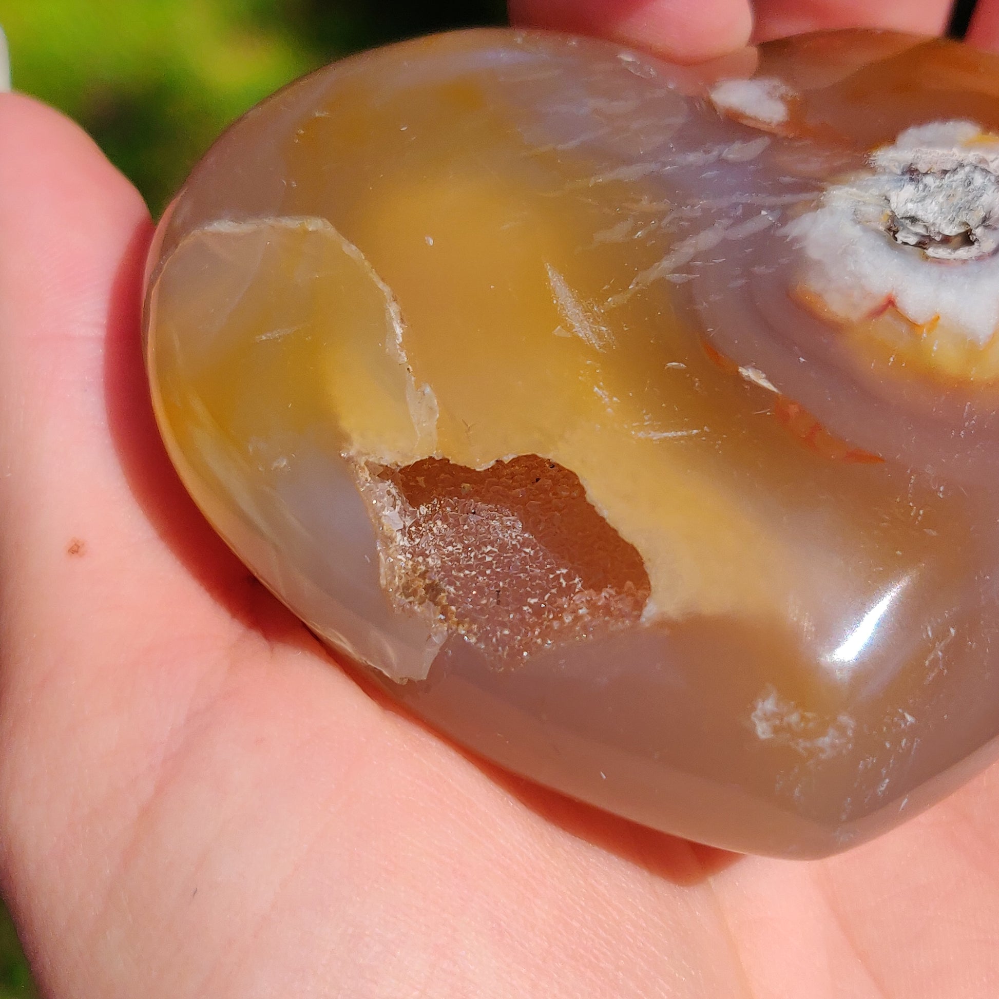 Flower Agate Heart (#1) - Simply Affinity