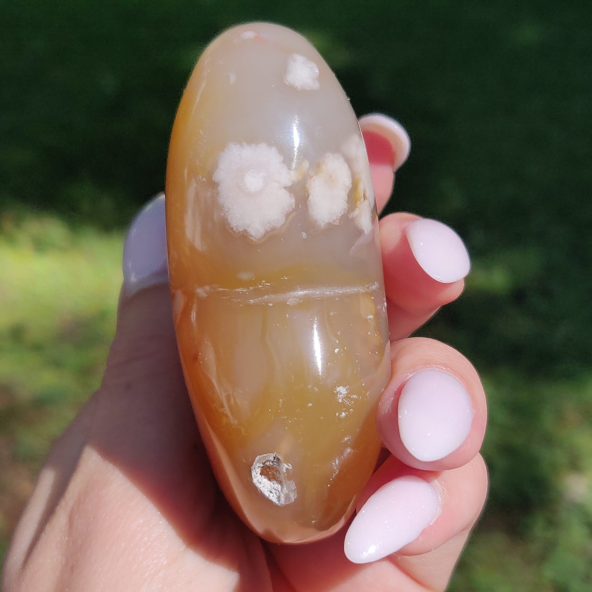 Flower Agate Heart (#1) - Simply Affinity