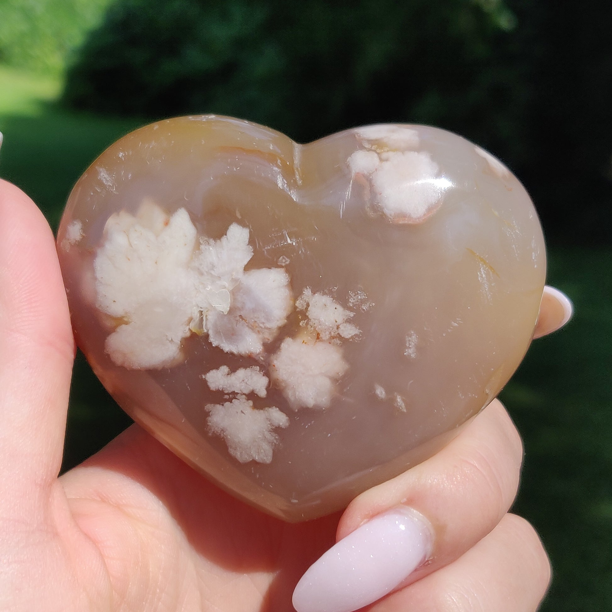 Flower Agate Heart (#1) - Simply Affinity