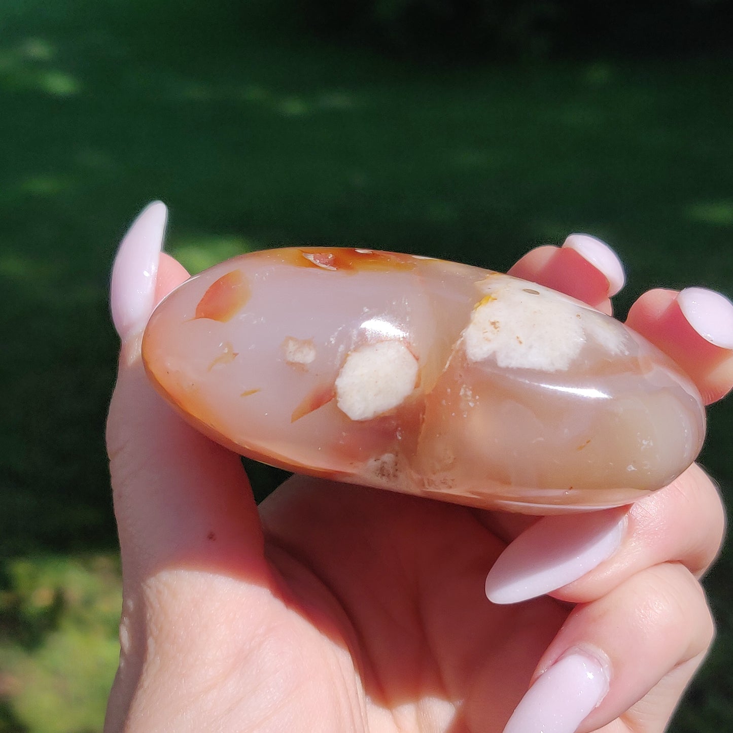 Flower Agate Heart (#2) - Simply Affinity