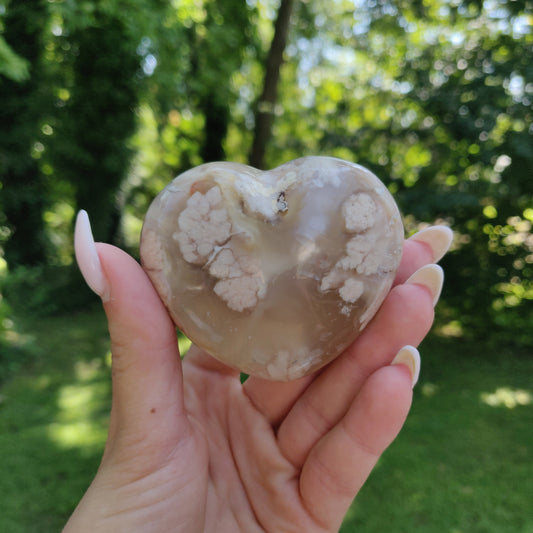 Flower Agate Heart (#3) - Simply Affinity