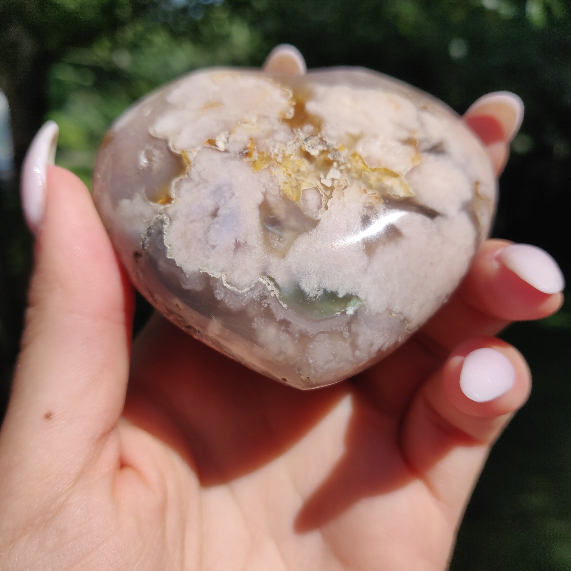 Flower Agate Heart (#5) - Simply Affinity