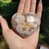 Flower Agate Heart (#5) - Simply Affinity