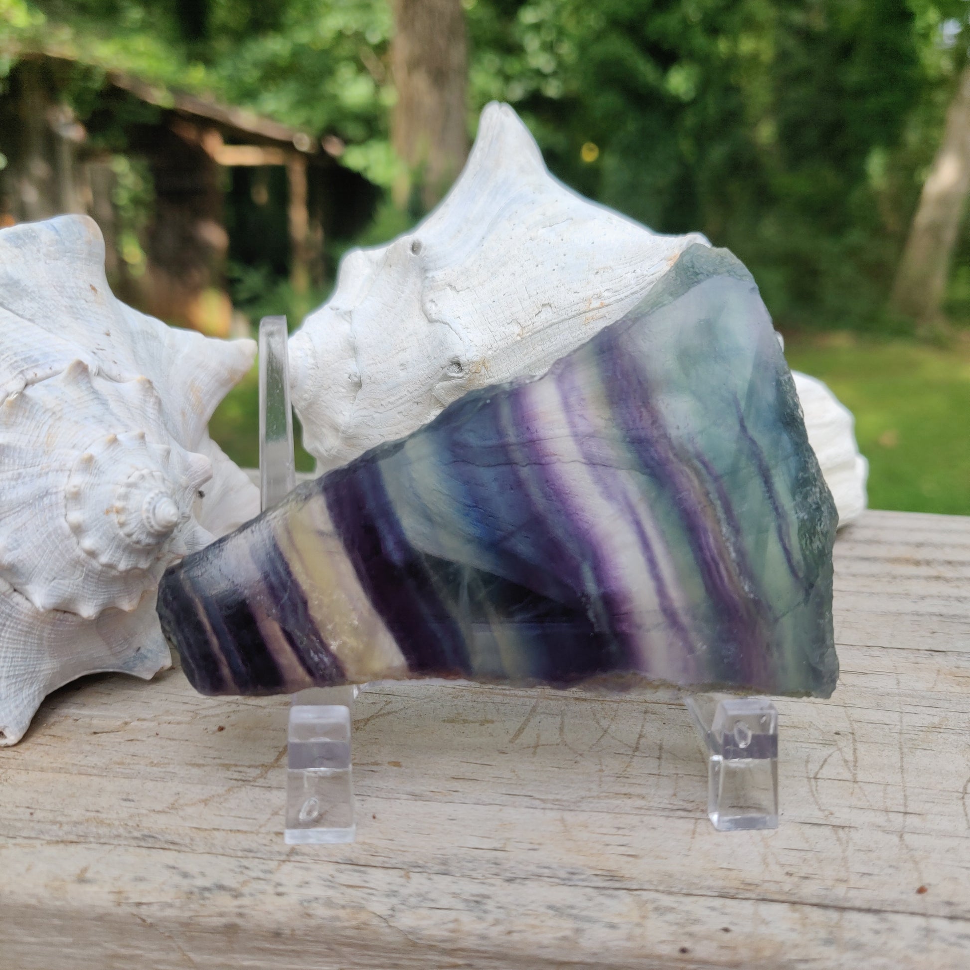 Fluorite Slab, Rainbow Fluorite Slab (#1) - Simply Affinity