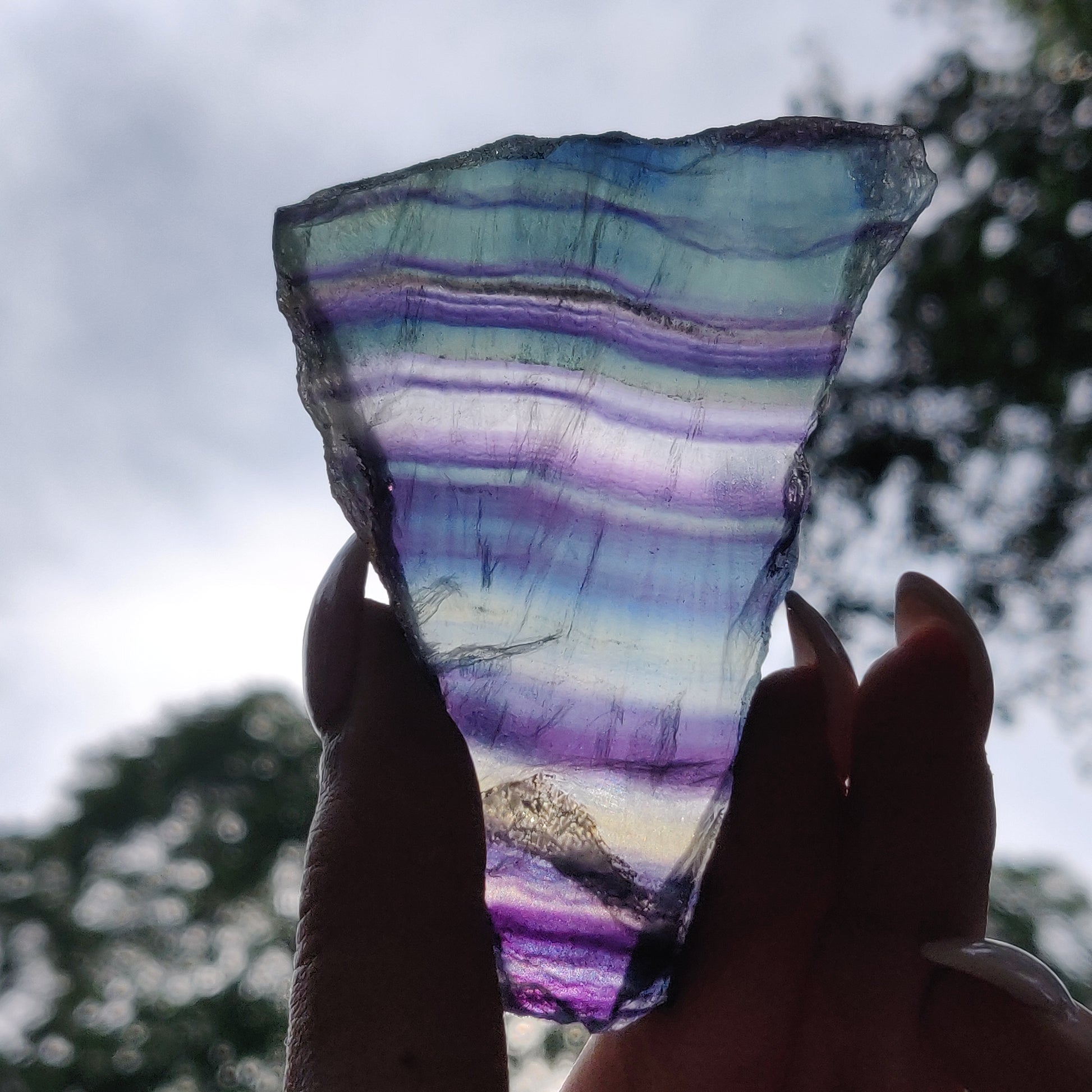 Fluorite Slab, Rainbow Fluorite Slab (#1) - Simply Affinity