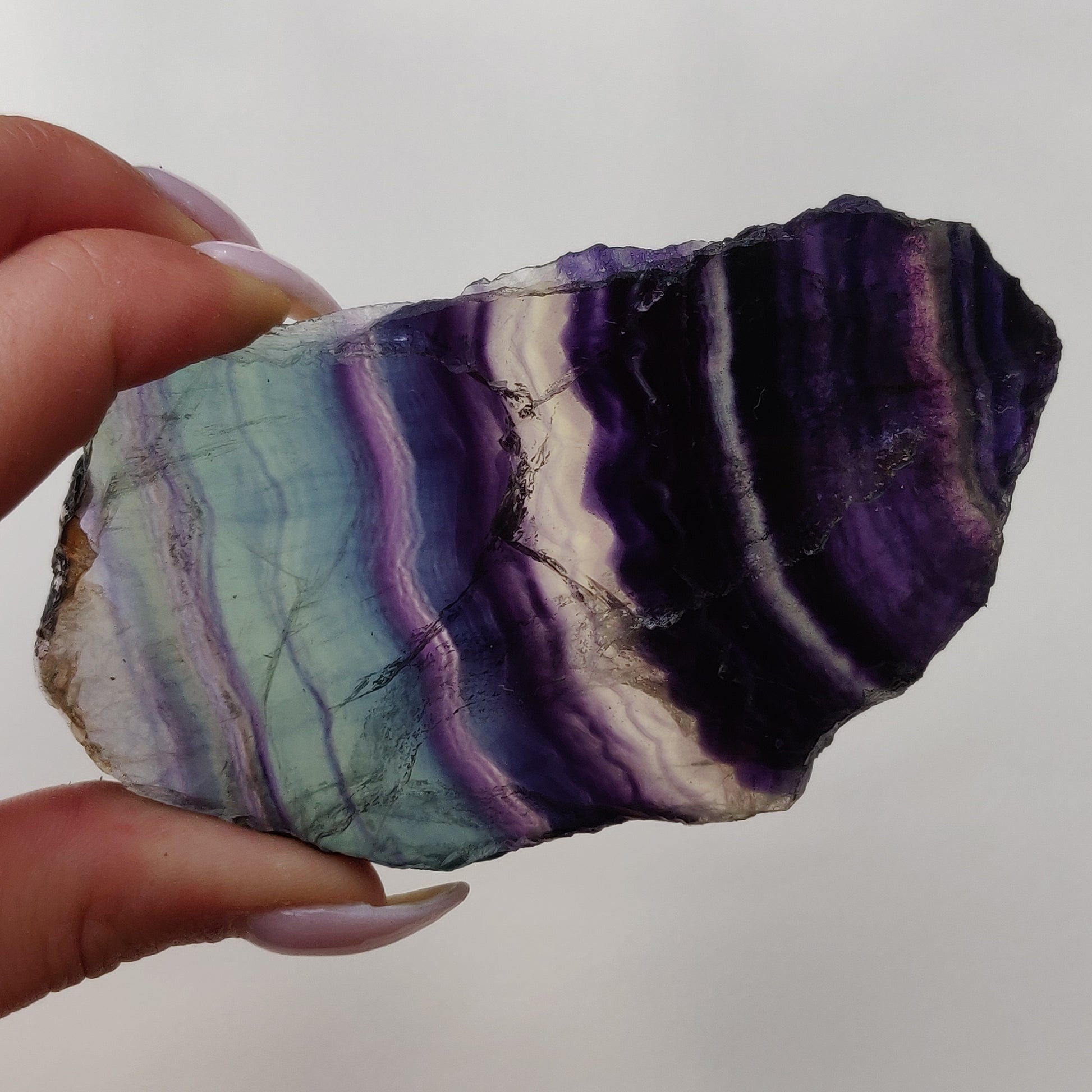 Fluorite Slab, Rainbow Fluorite Slab (#4) - Simply Affinity