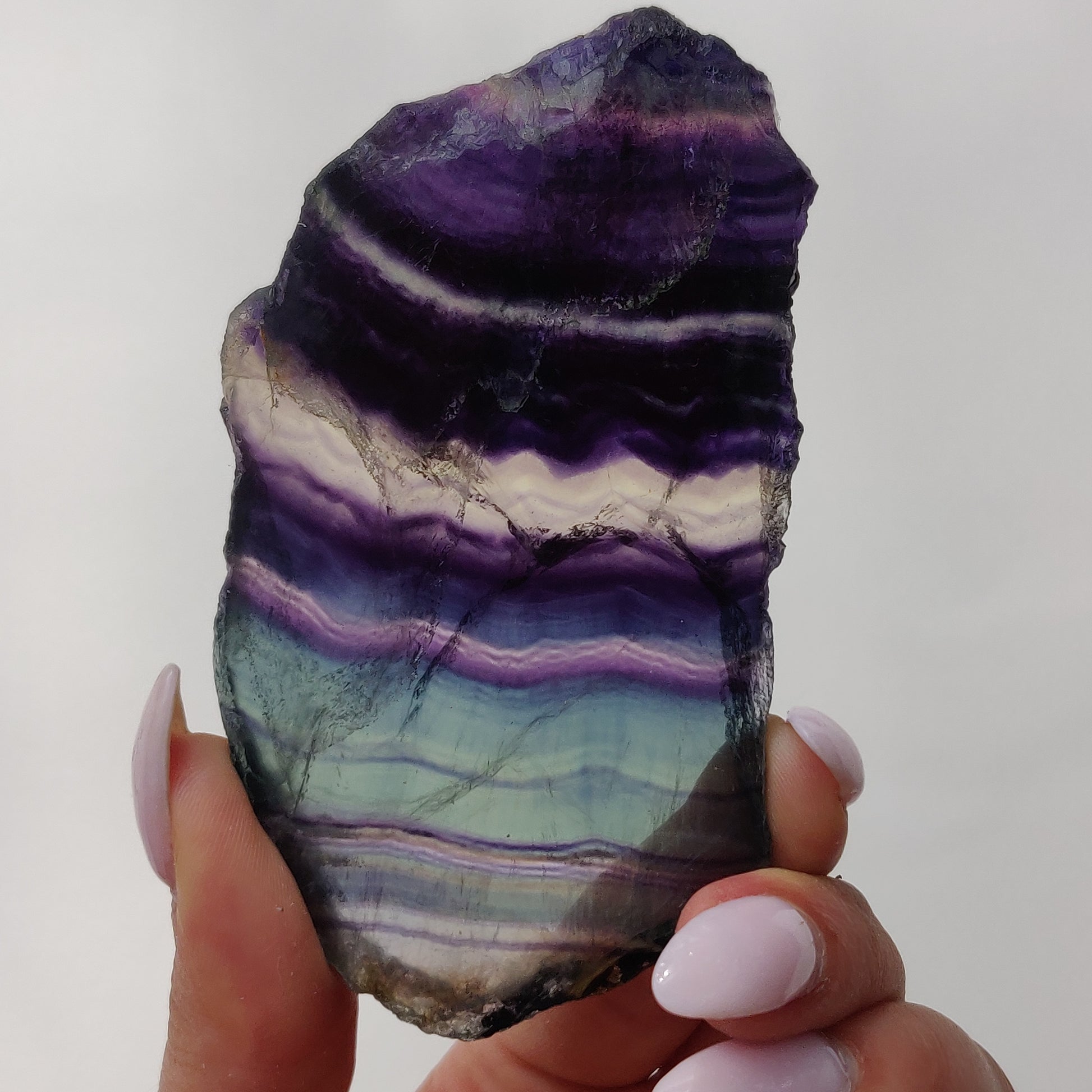 Fluorite Slab, Rainbow Fluorite Slab (#4) - Simply Affinity