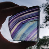 Fluorite Slab, Rainbow Fluorite Slab (#17) - Simply Affinity