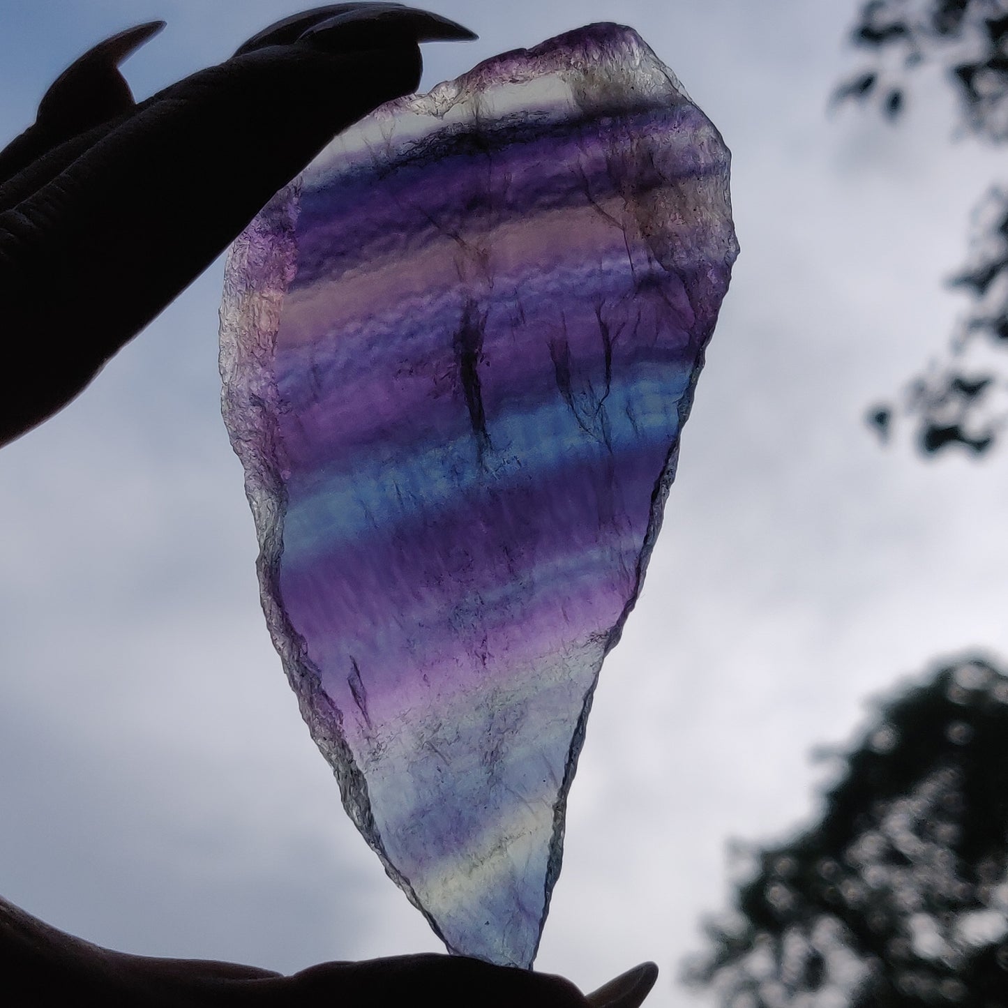 Fluorite Slab, Rainbow Fluorite Slab (#20) - Simply Affinity