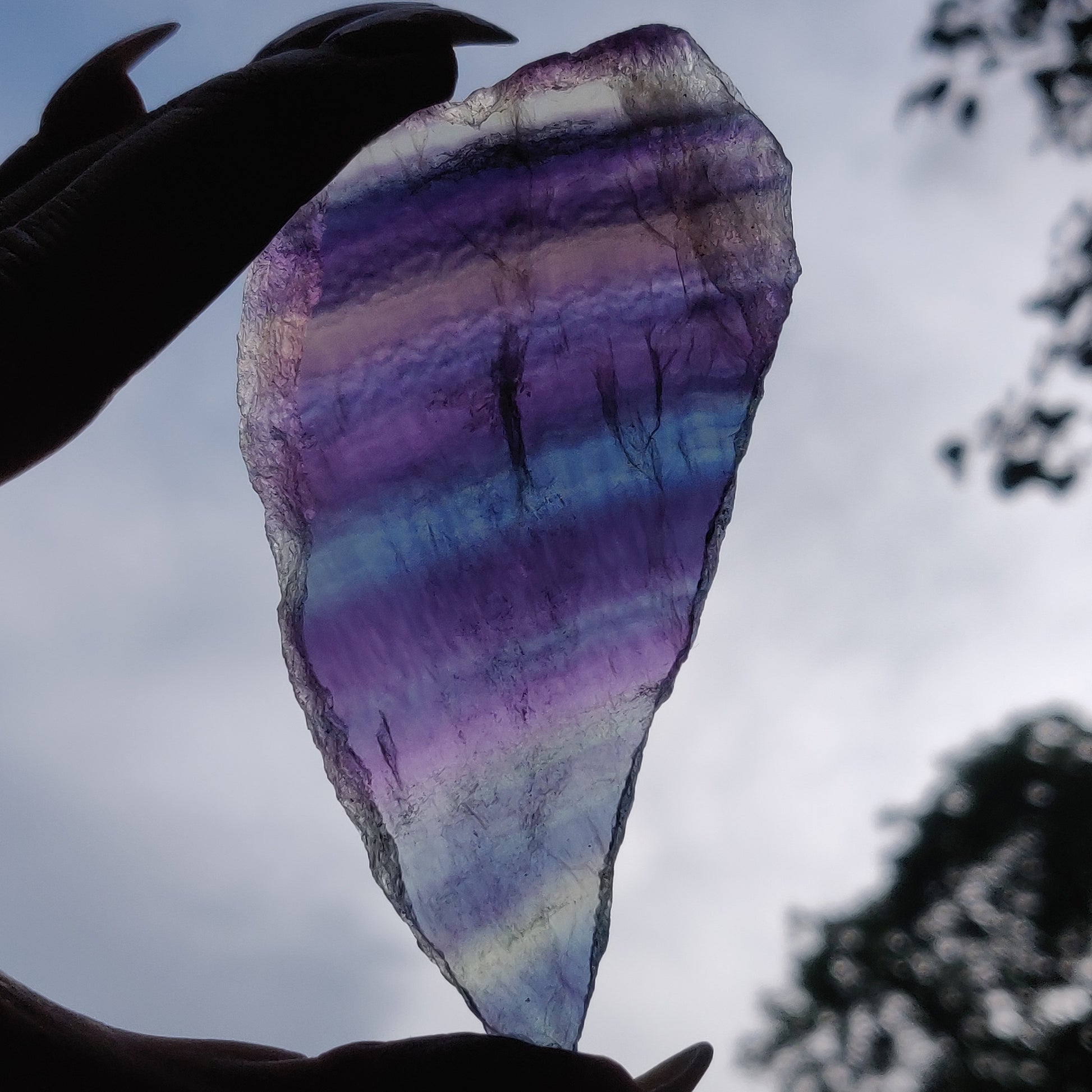 Fluorite Slab, Rainbow Fluorite Slab (#20) - Simply Affinity
