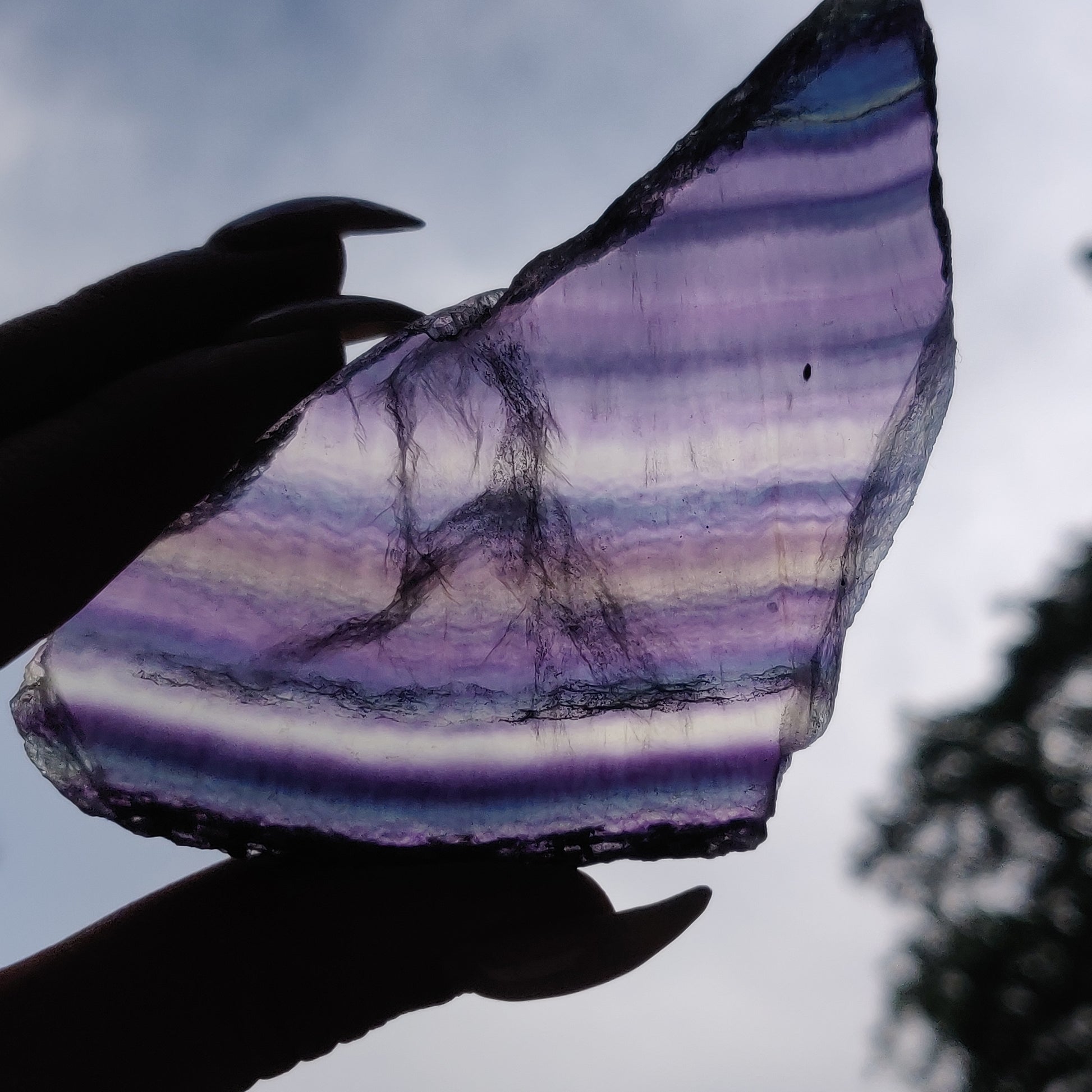 Fluorite Slab, Rainbow Fluorite Slab (#21) - Simply Affinity