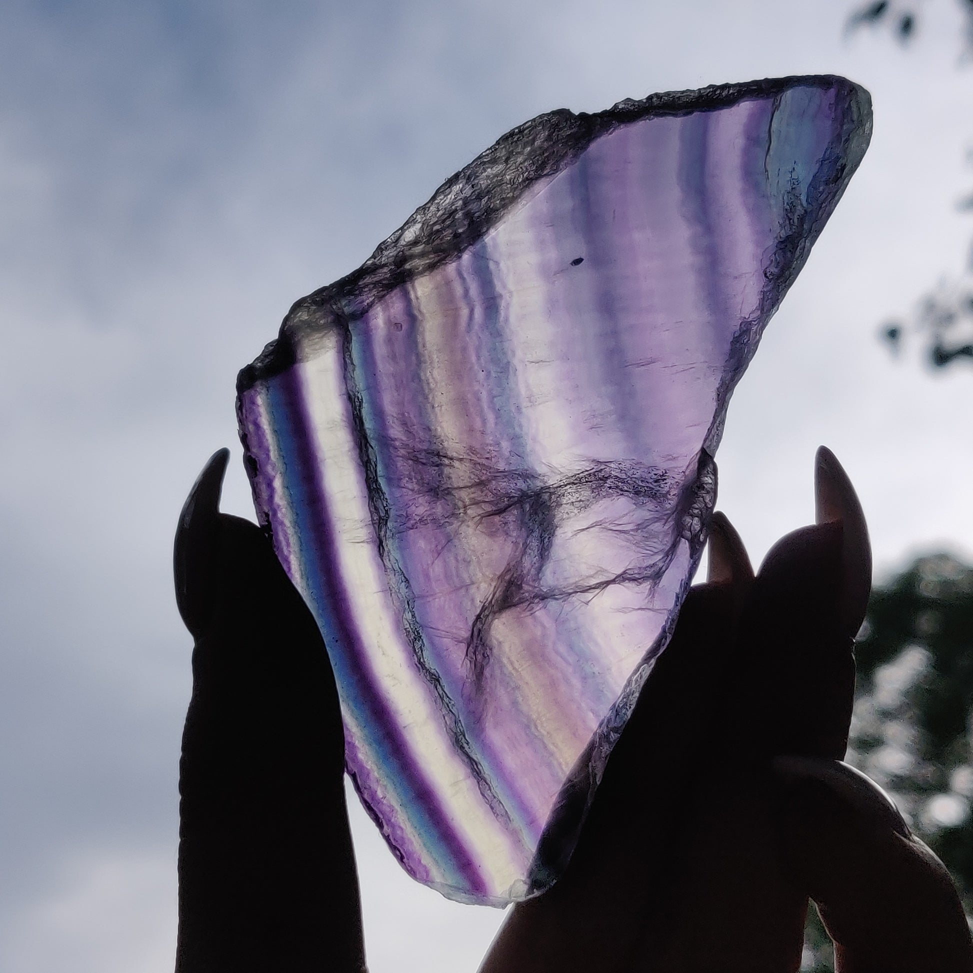 Fluorite Slab, Rainbow Fluorite Slab (#21) - Simply Affinity