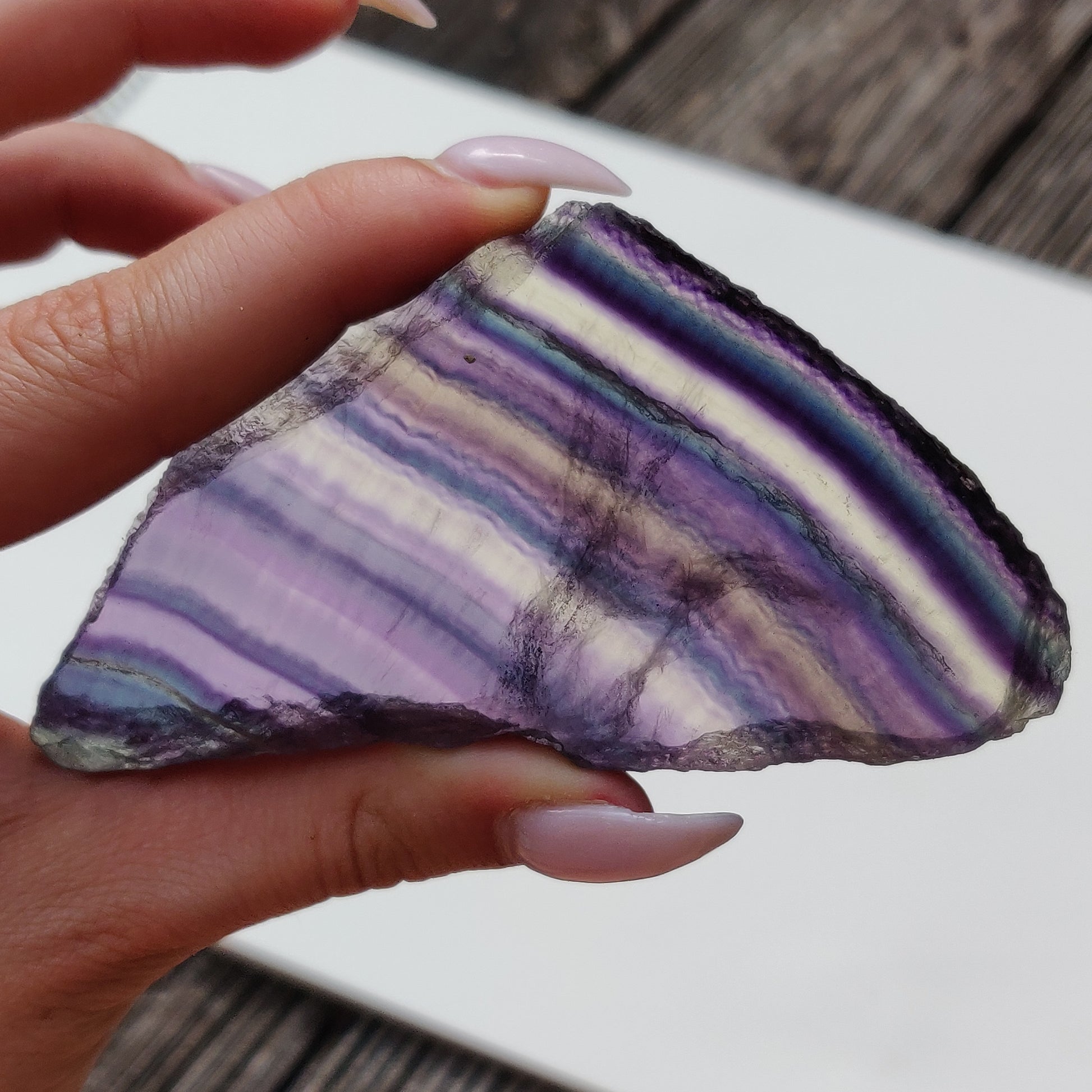 Fluorite Slab, Rainbow Fluorite Slab (#21) - Simply Affinity