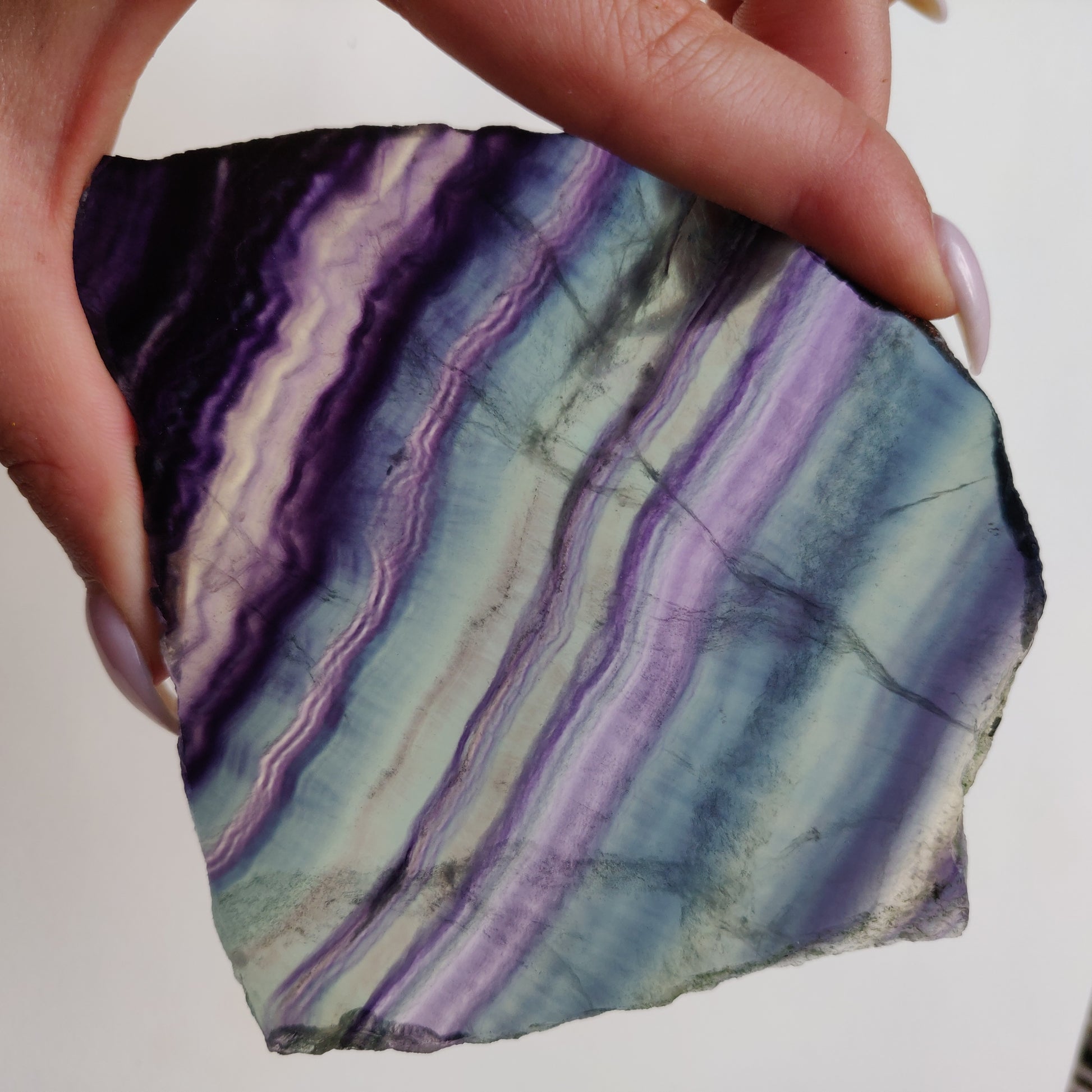 Fluorite Slab, Rainbow Fluorite Slab (#24) - Simply Affinity