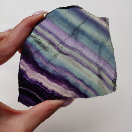 Fluorite Slab, Rainbow Fluorite Slab (#24) - Simply Affinity