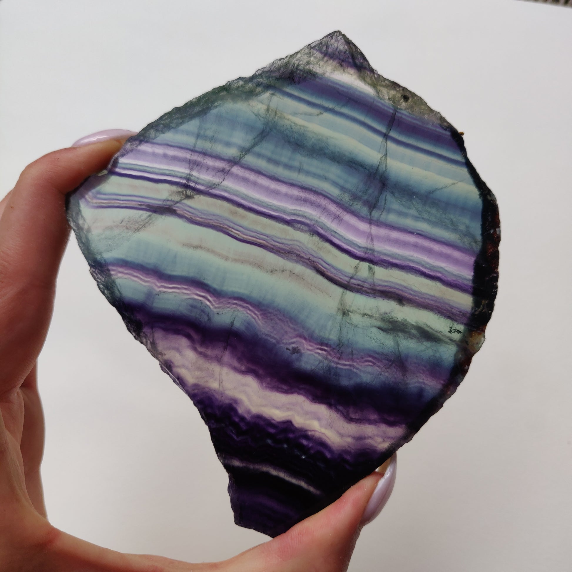 Fluorite Slab, Rainbow Fluorite Slab (#24) - Simply Affinity