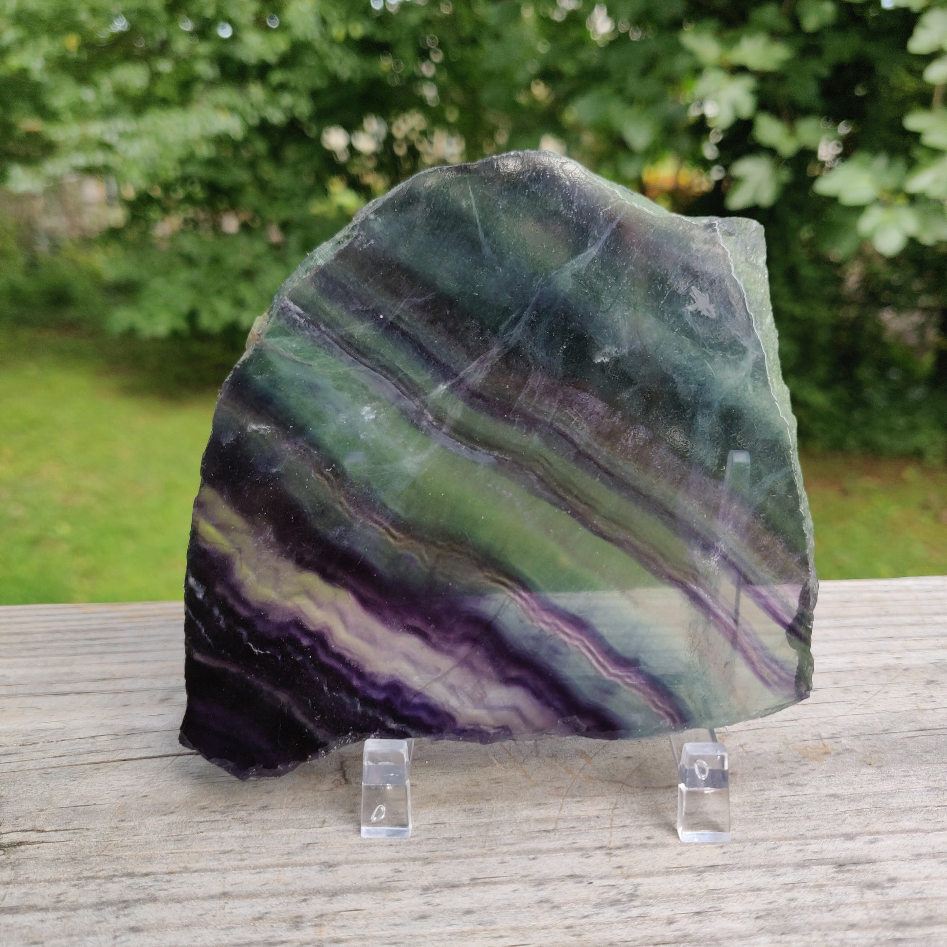 Fluorite Slab, Rainbow Fluorite Slab (#24) - Simply Affinity