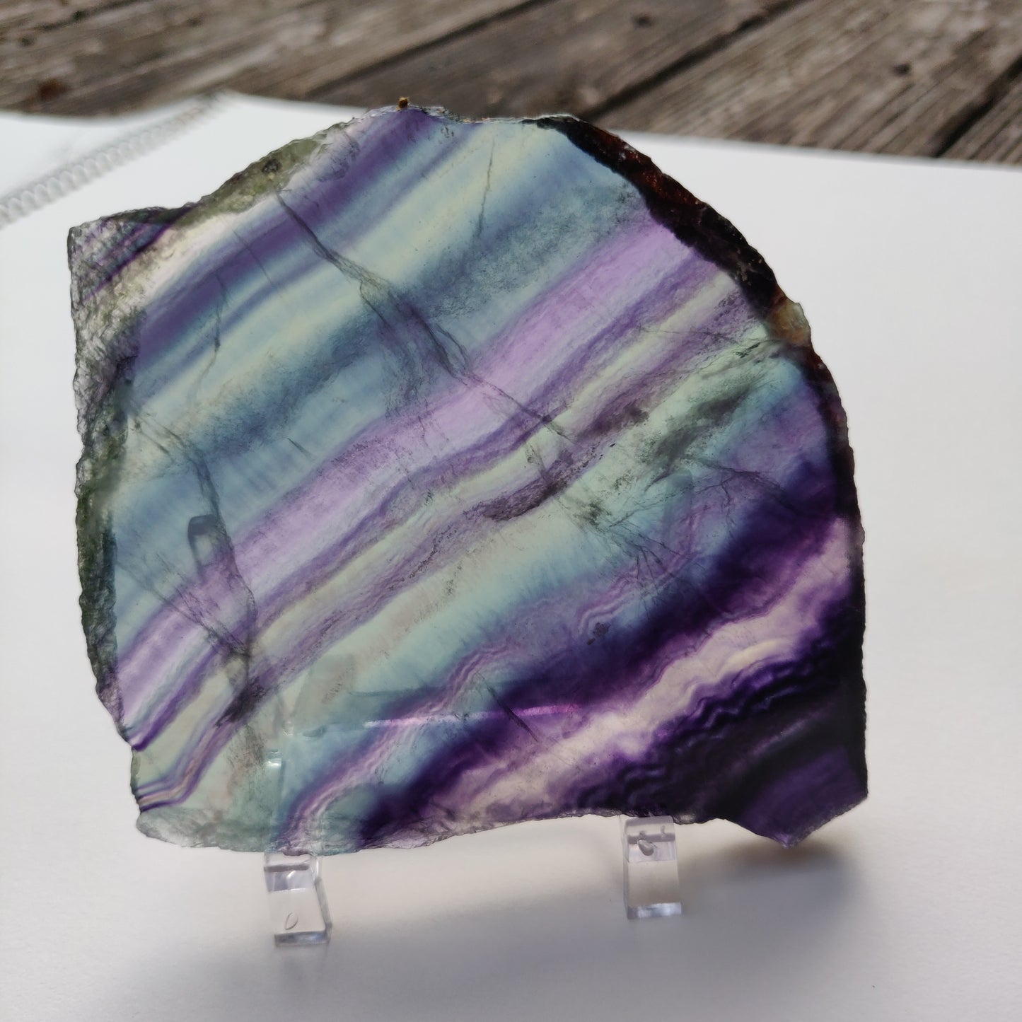 Fluorite Slab, Rainbow Fluorite Slab (#24) - Simply Affinity