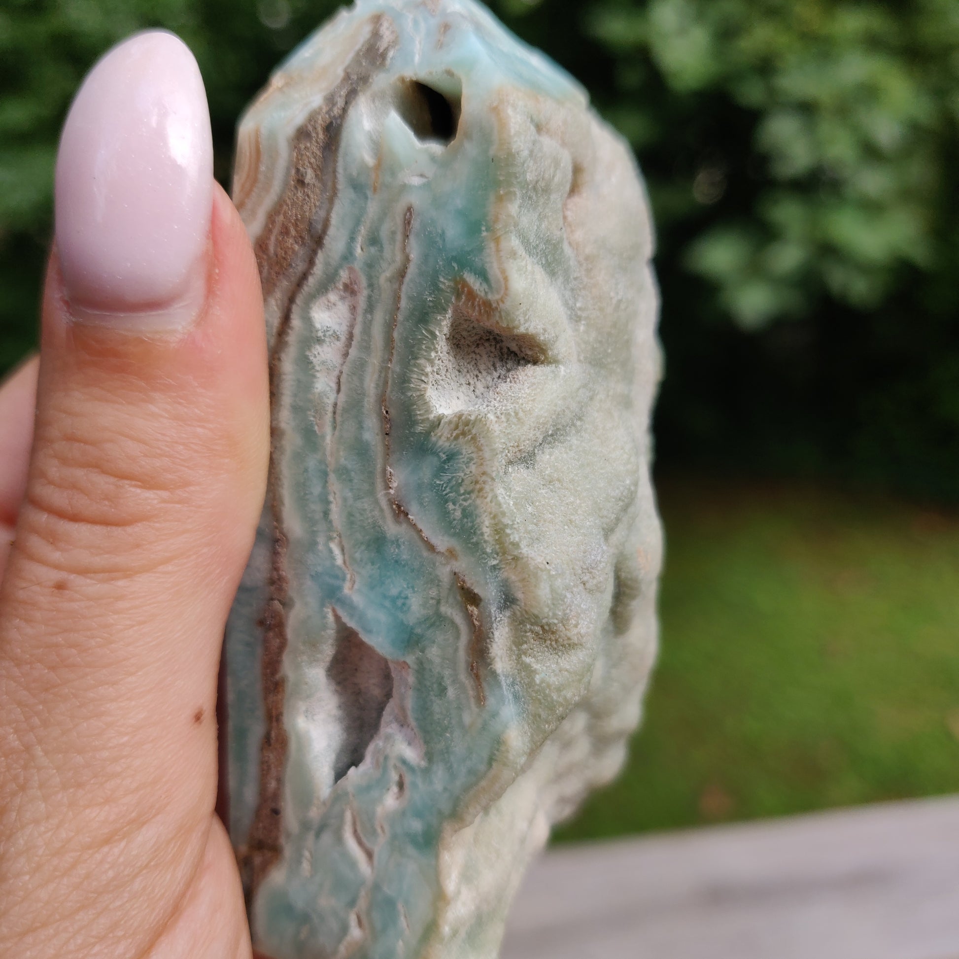 Blue Aragonite Point (#1) - Simply Affinity
