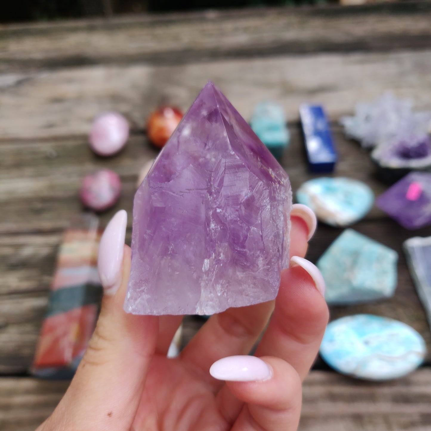 Amethyst Point, Polished Point with Rough Base (#10) - Simply Affinity