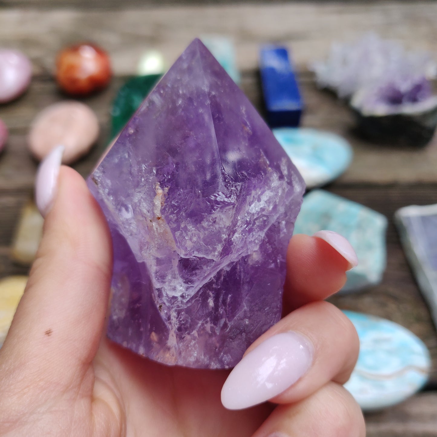 Amethyst Point, Polished Point with Rough Base (#12) - Simply Affinity