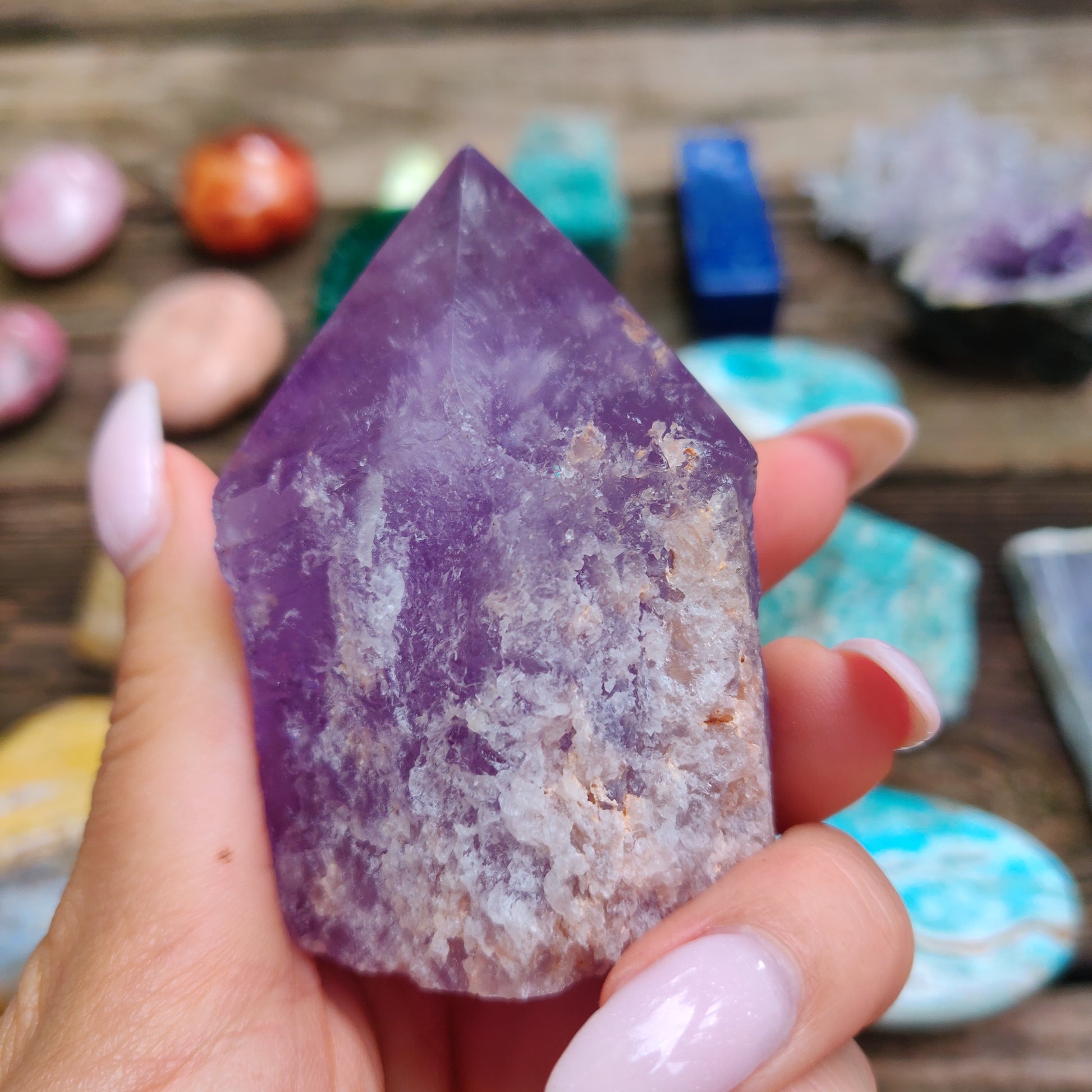 Amethyst Point, Polished Point with Rough Base (#12) - Simply Affinity