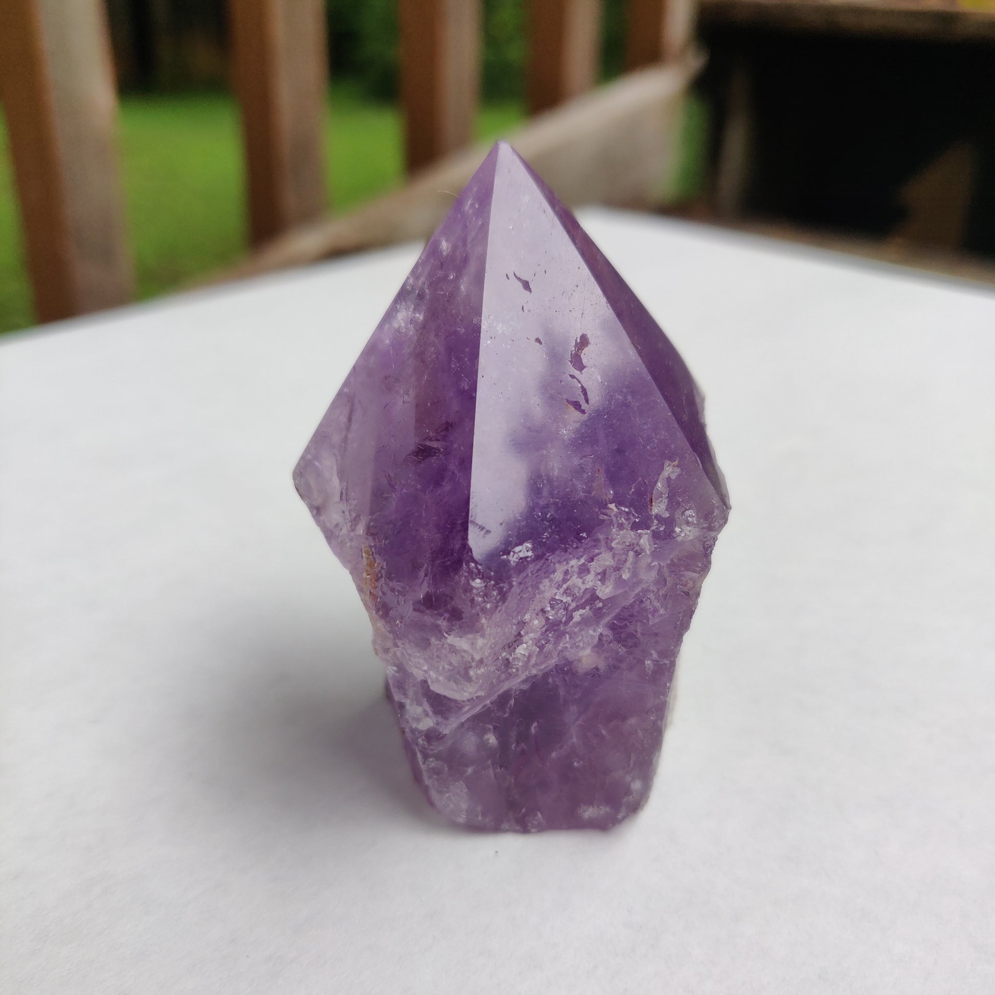 Amethyst Point, Polished Point with Rough Base (#12) - Simply Affinity