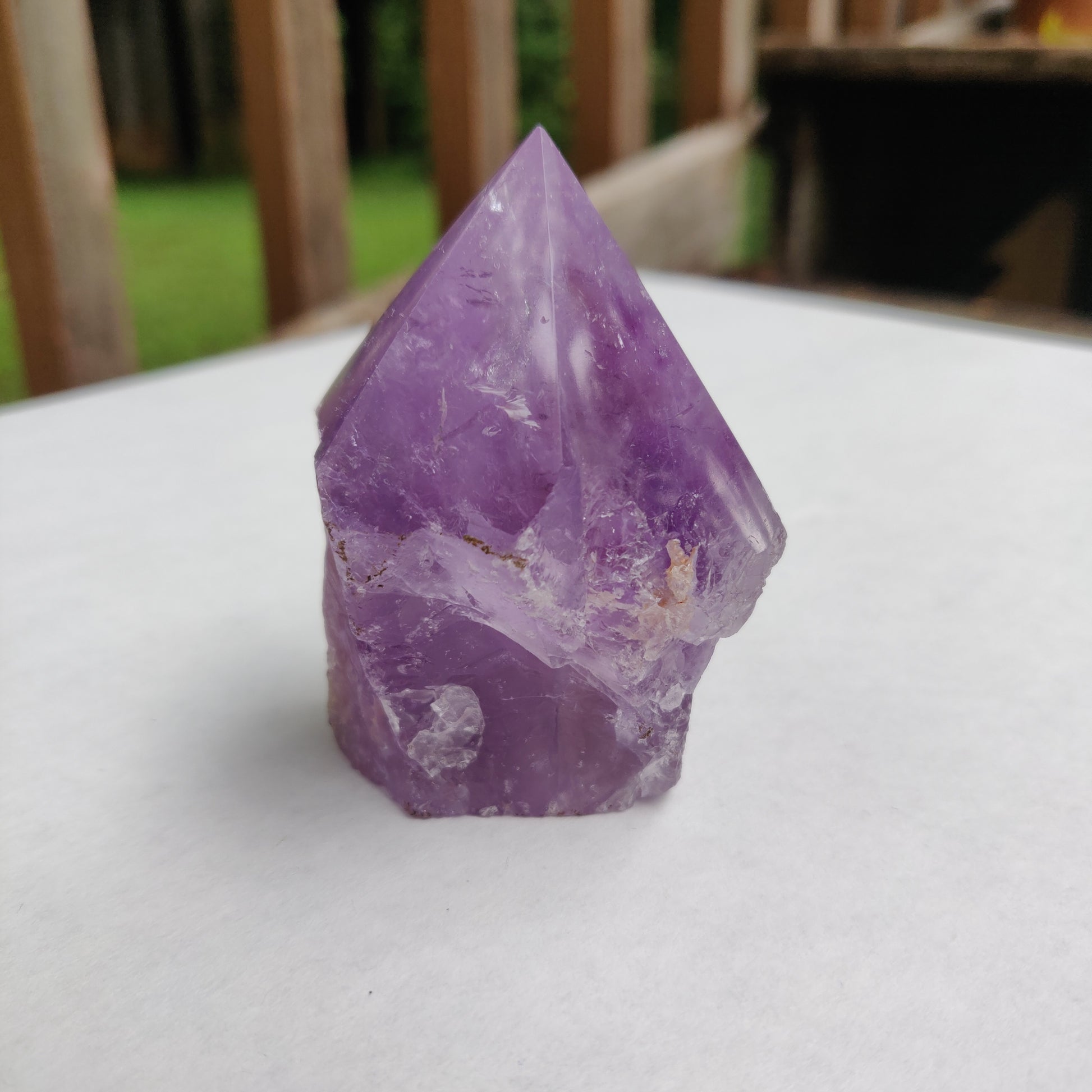 Amethyst Point, Polished Point with Rough Base (#12) - Simply Affinity