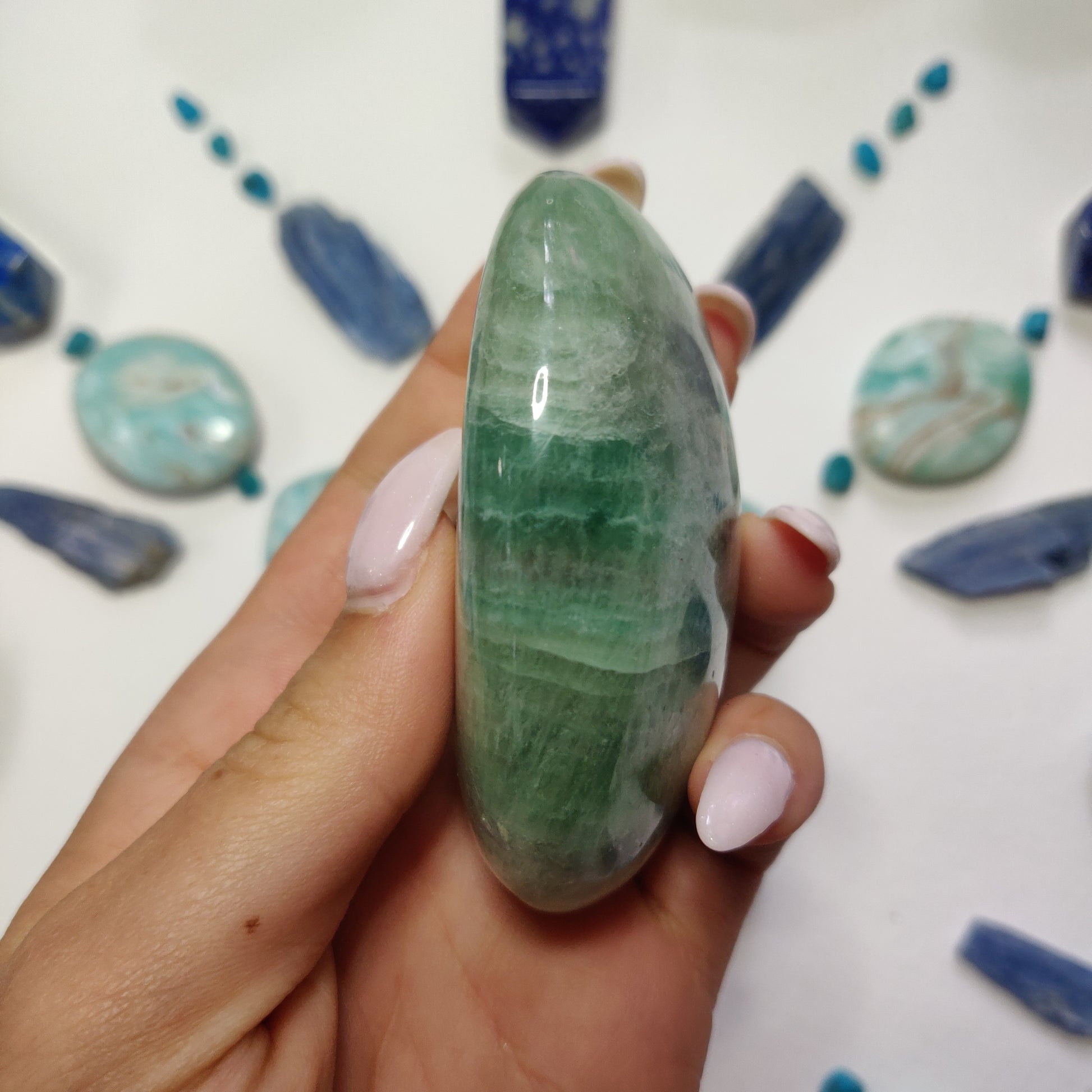 Fluorite Palm Stone (#2) - Simply Affinity