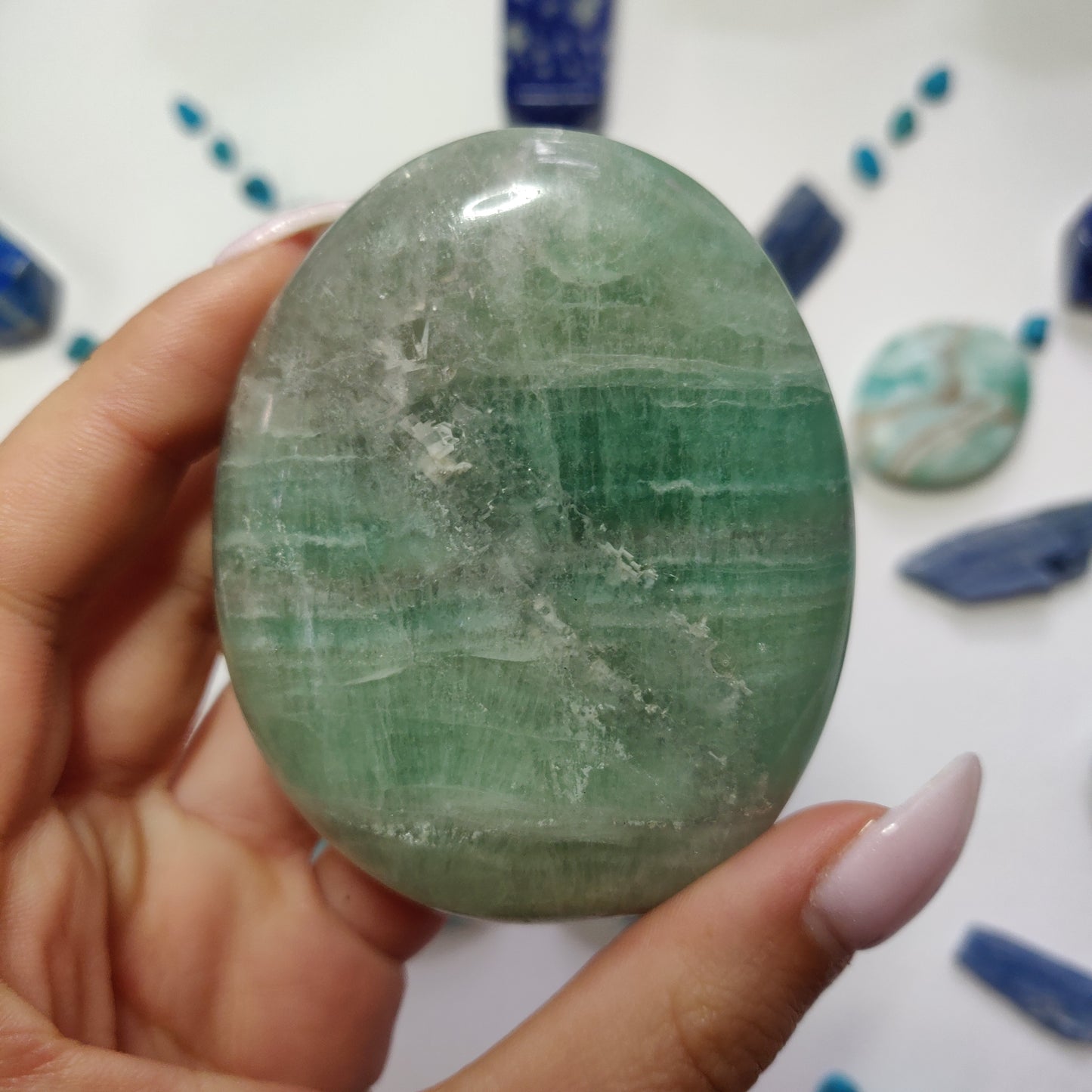 Fluorite Palm Stone (#2) - Simply Affinity