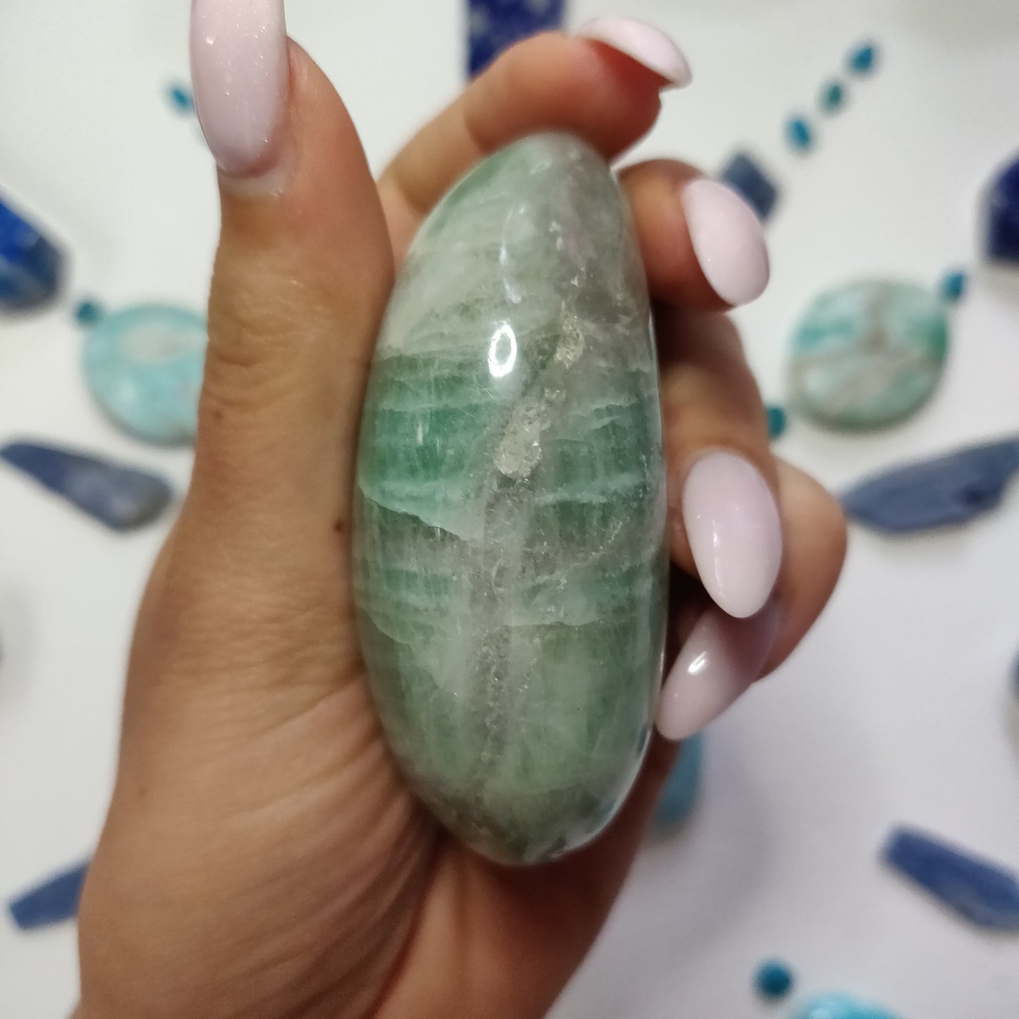 Fluorite Palm Stone (#2) - Simply Affinity