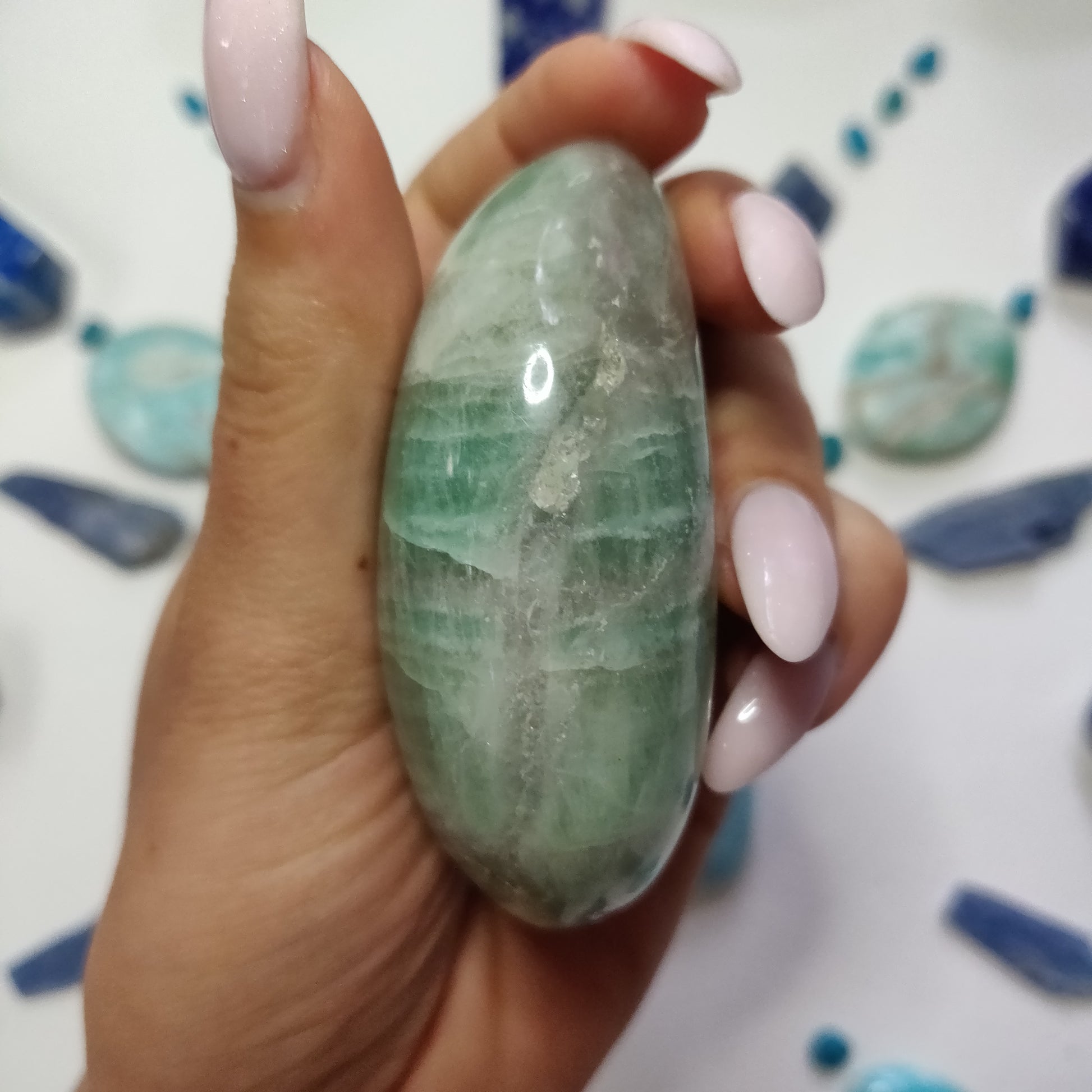 Fluorite Palm Stone (#2) - Simply Affinity