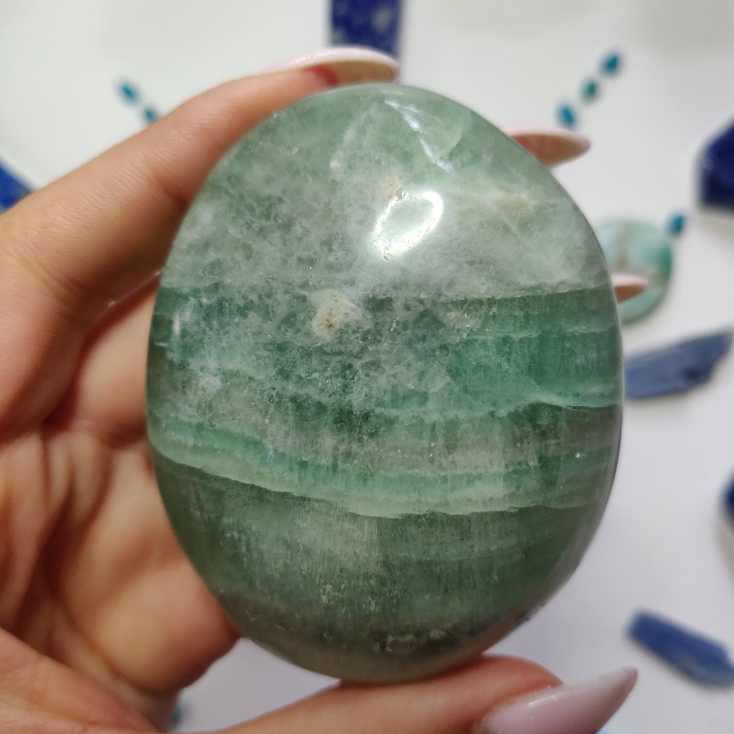 Fluorite Palm Stone (#2) - Simply Affinity