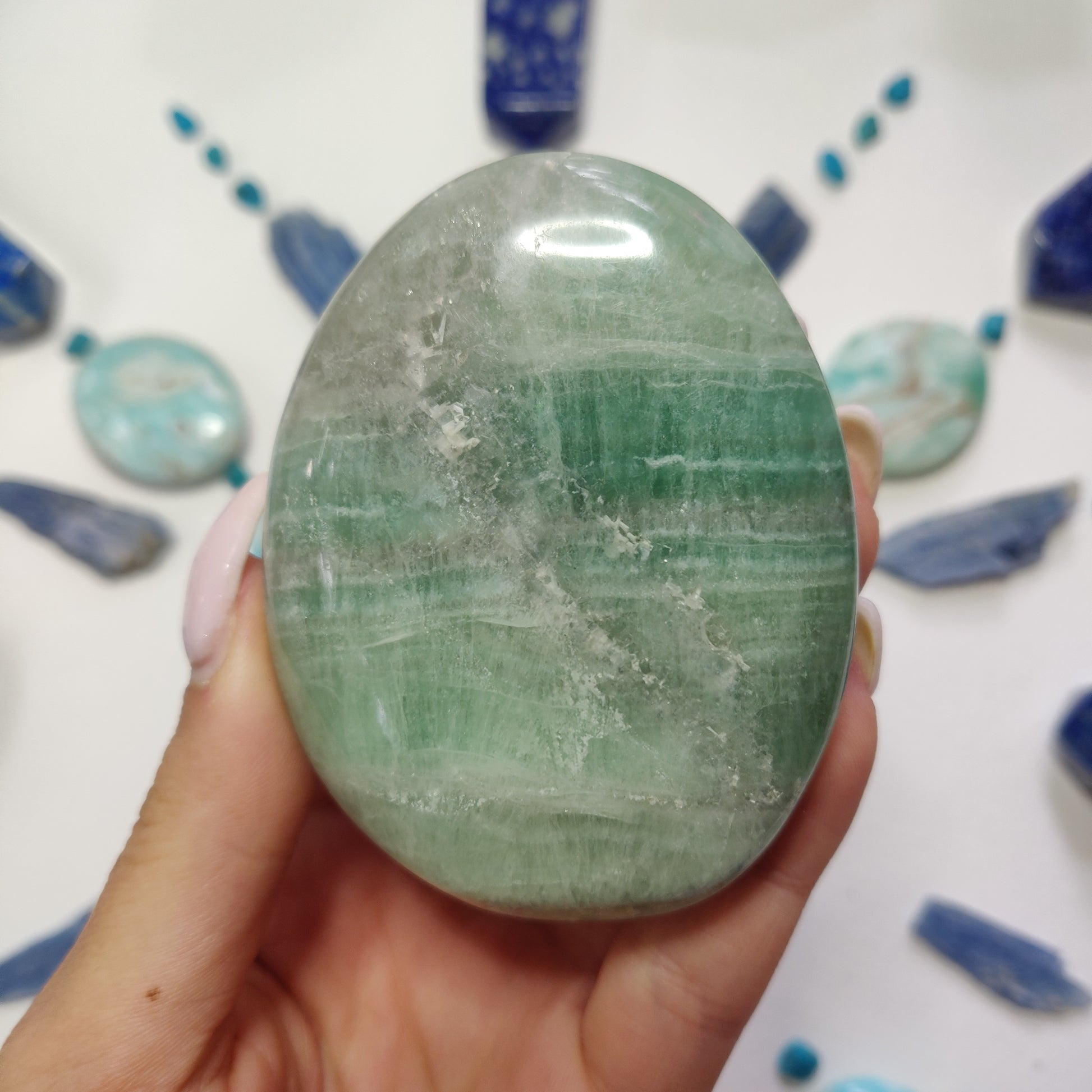 Fluorite Palm Stone (#2) - Simply Affinity