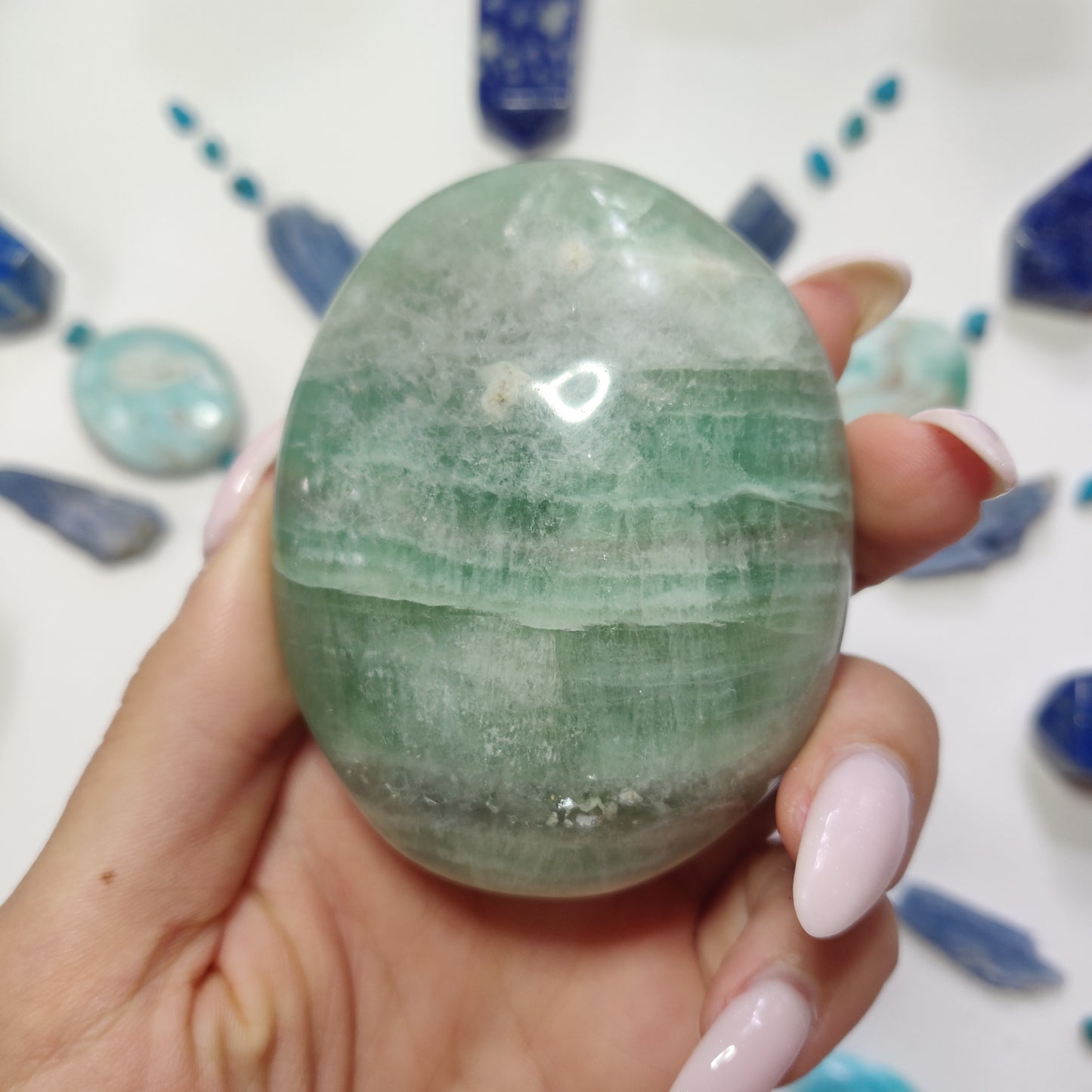 Fluorite Palm Stone (#2) - Simply Affinity
