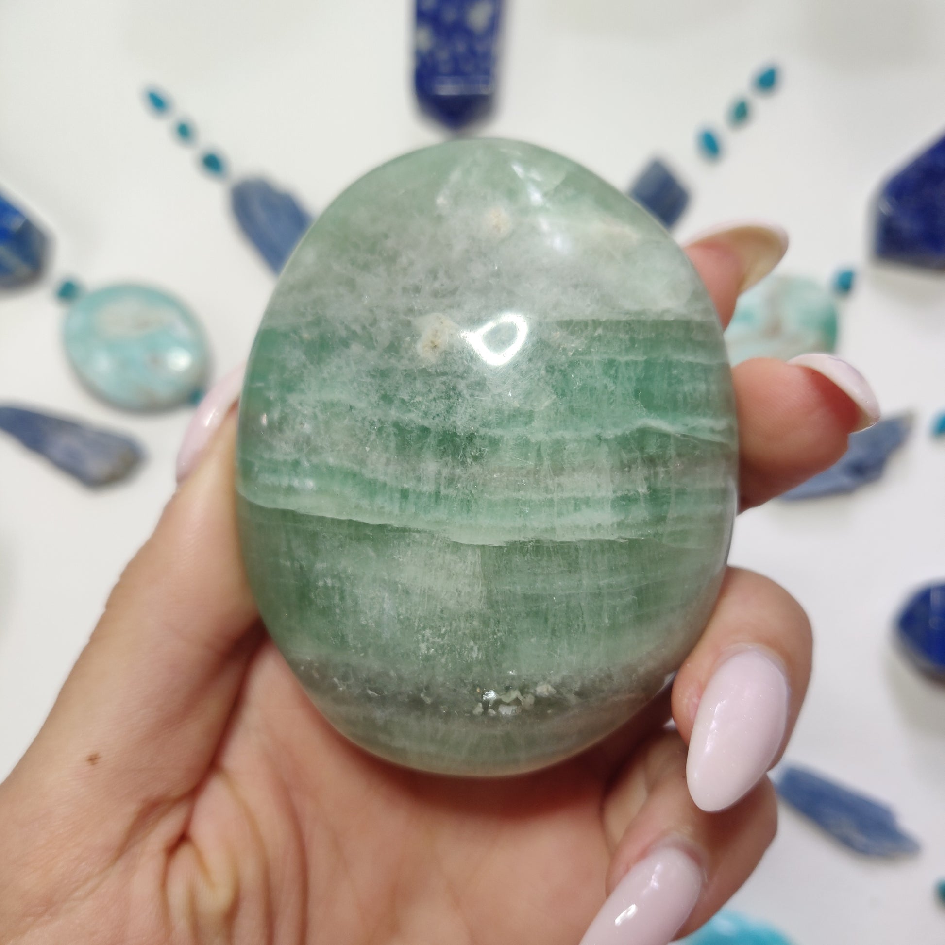 Fluorite Palm Stone (#2) - Simply Affinity