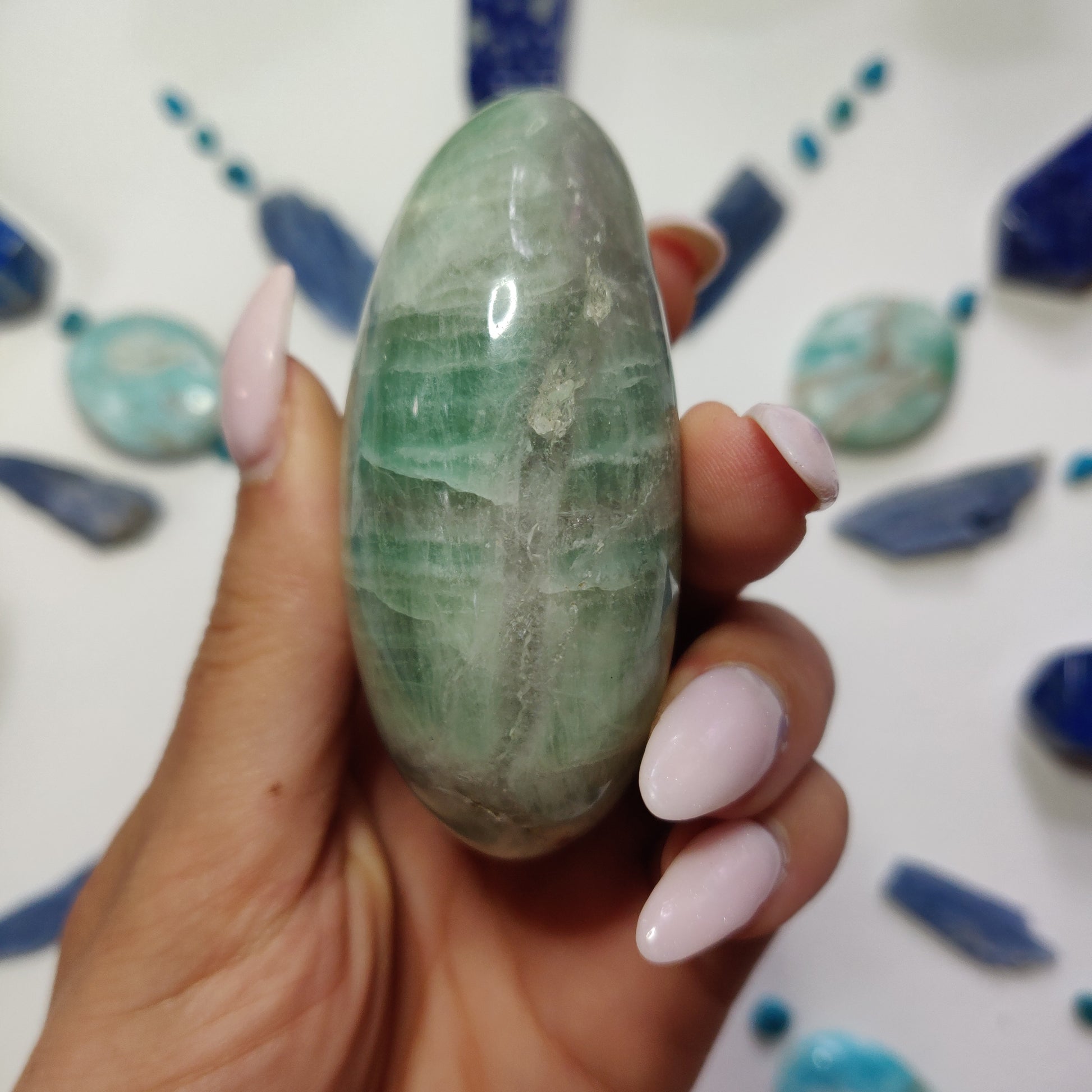 Fluorite Palm Stone (#2) - Simply Affinity