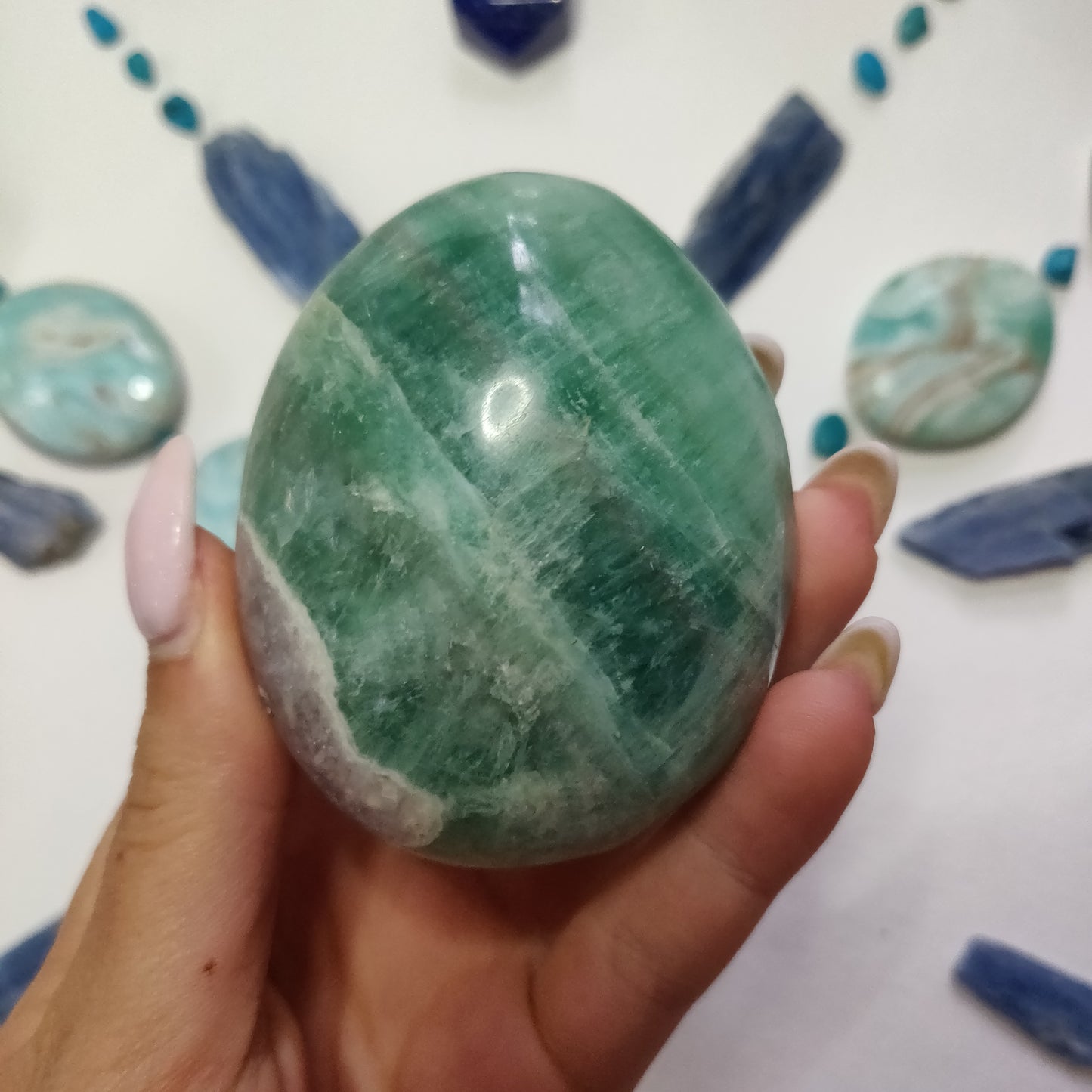 Fluorite Palm Stone (#9) - Simply Affinity