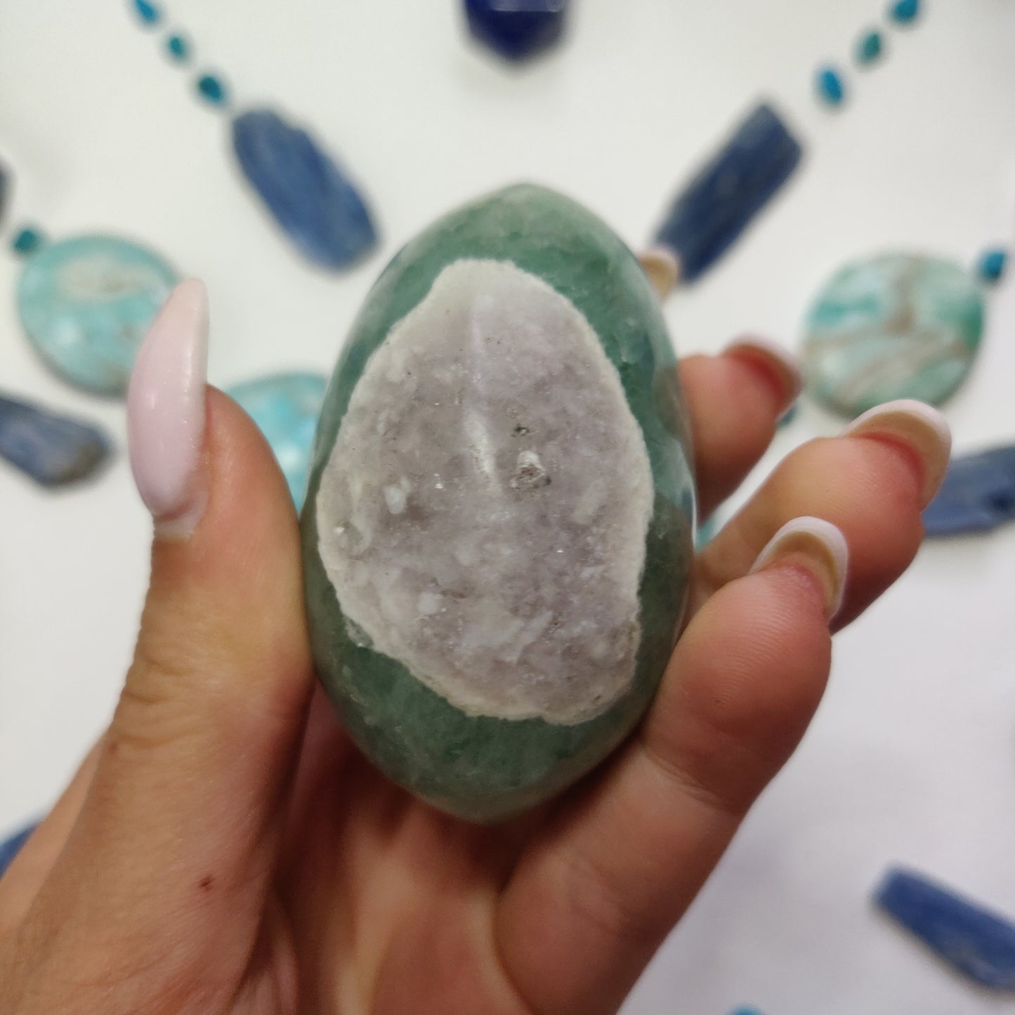 Fluorite Palm Stone (#9) - Simply Affinity
