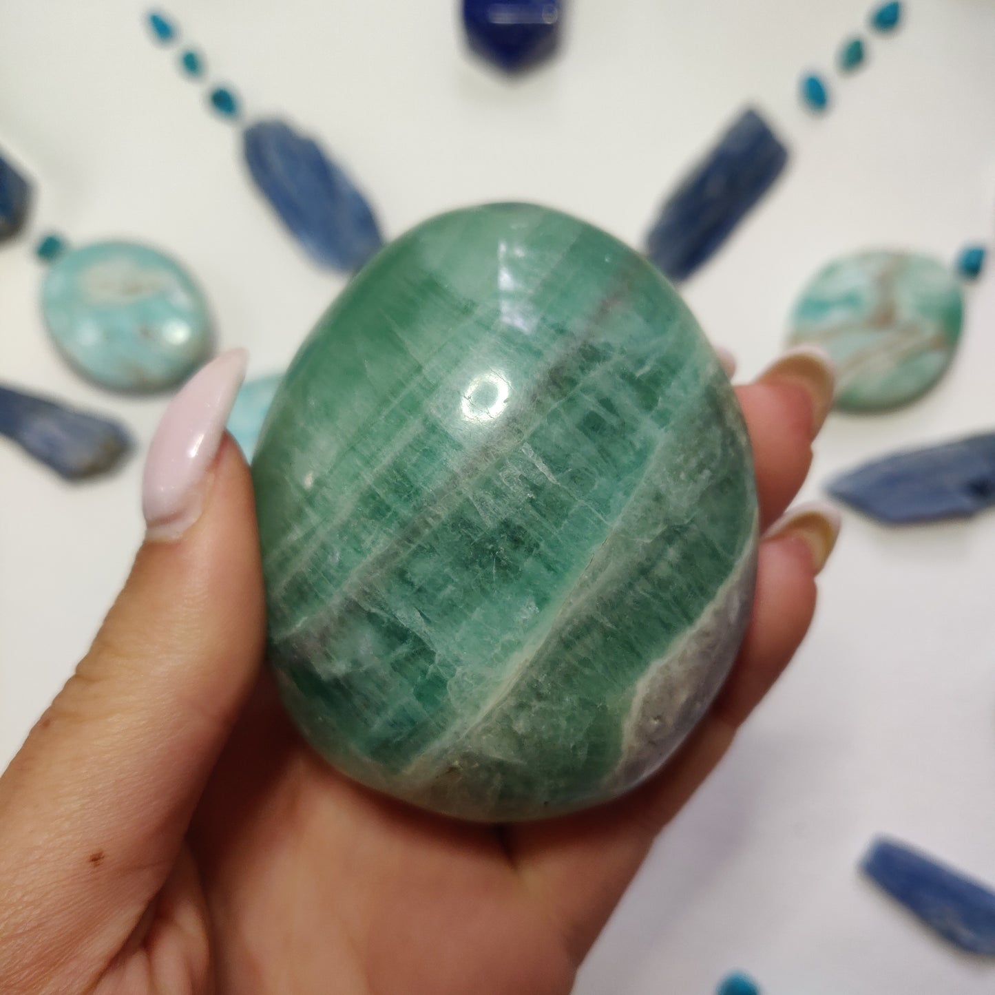 Fluorite Palm Stone (#9) - Simply Affinity