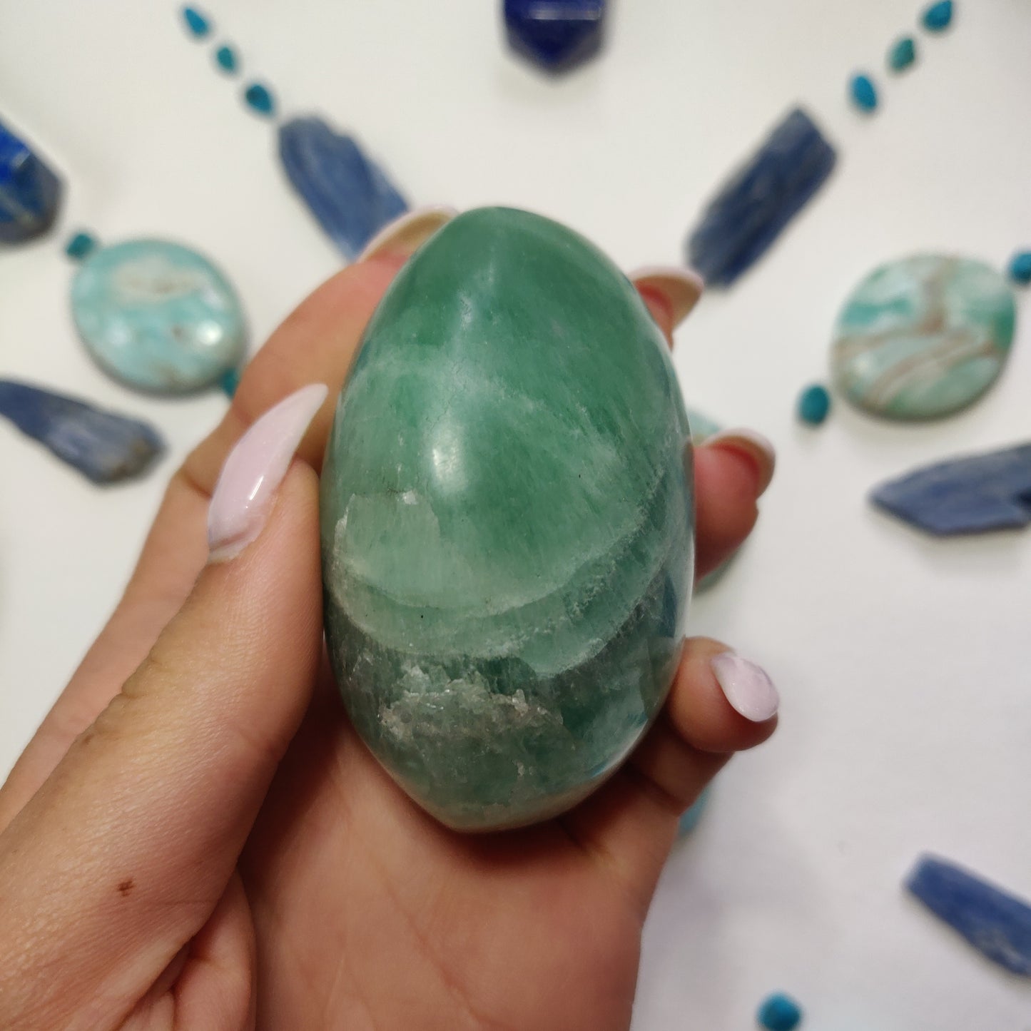 Fluorite Palm Stone (#9) - Simply Affinity