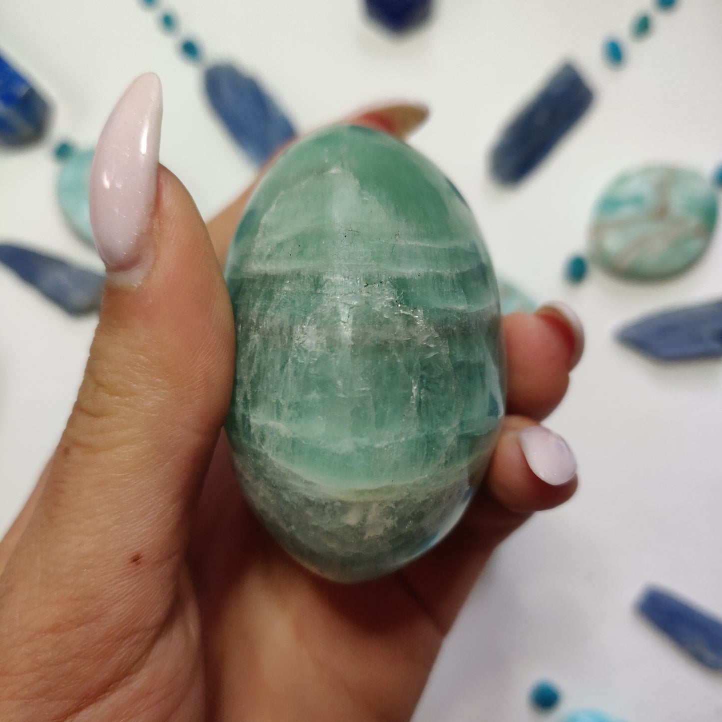 Fluorite Palm Stone (#9) - Simply Affinity